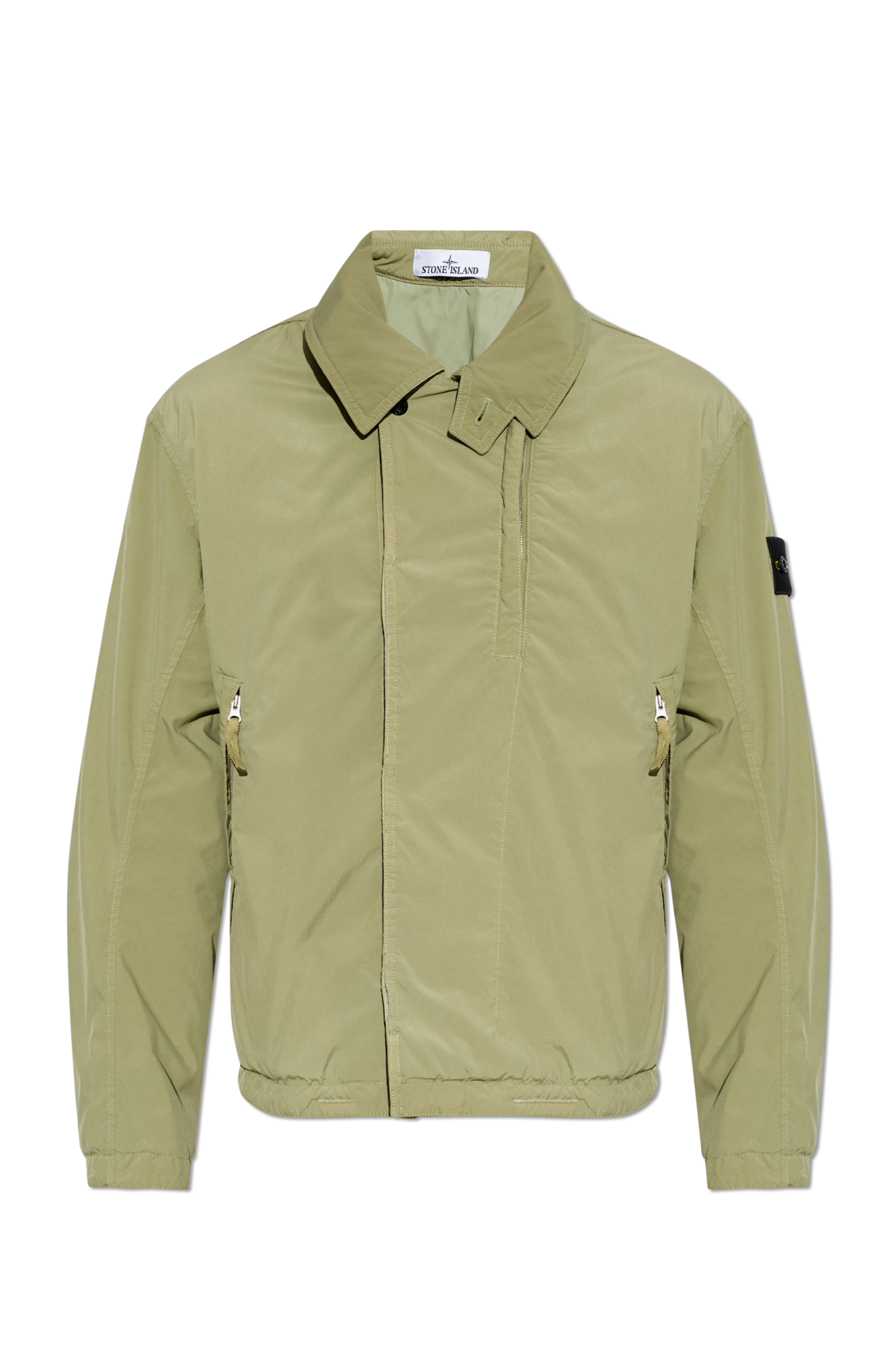 Stone Island Ocieplana Kurtka Z Kieszeniami, Mężczyźni, Zielony