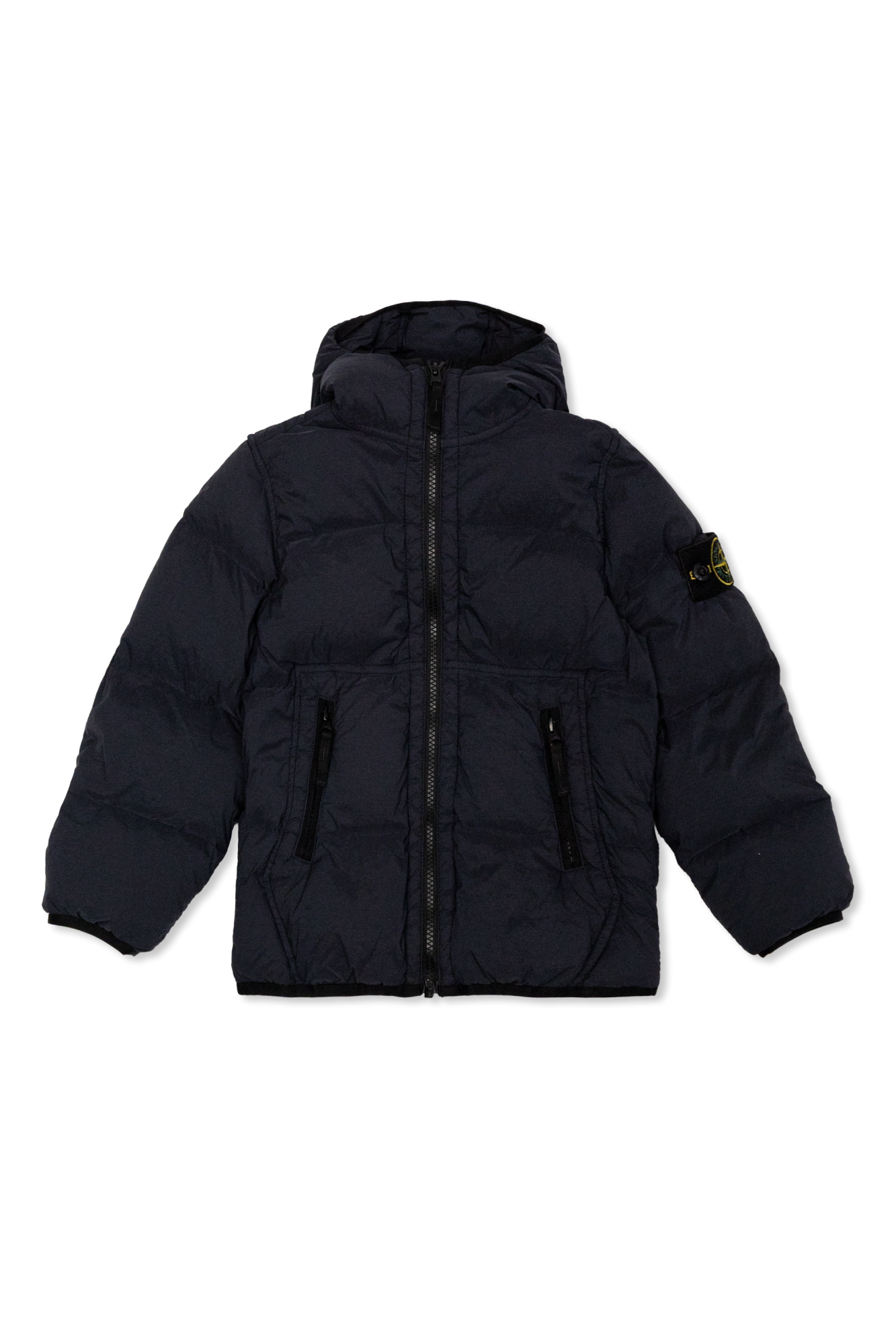 Stone Island Junior Puchowa Kurtka Ze Stójką, Unisex, Granatowy