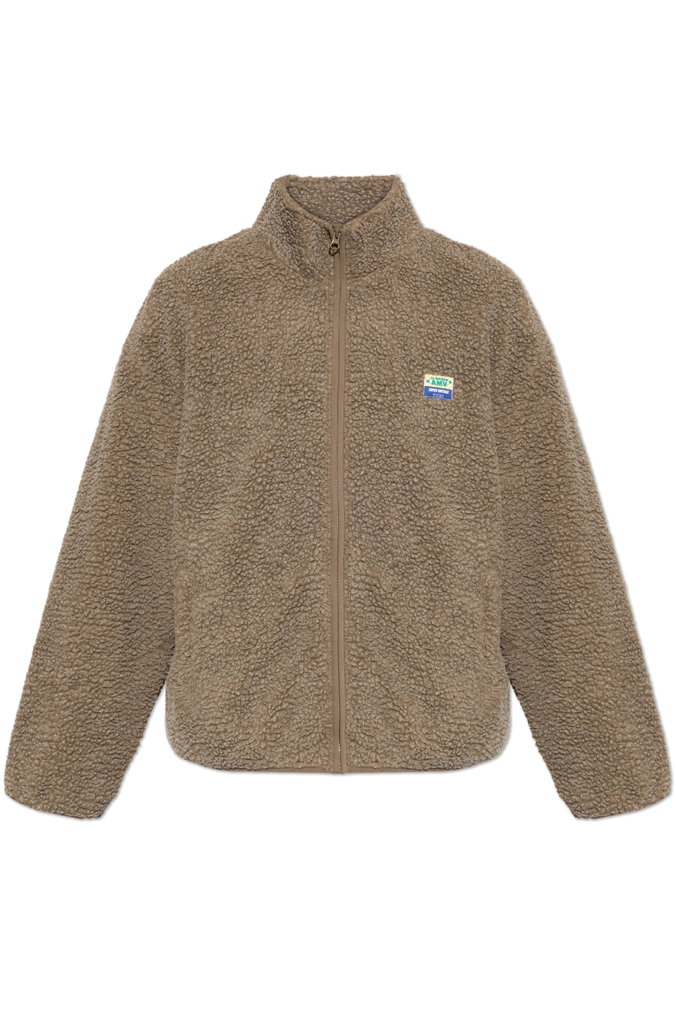 American Vintage Bluza Polarowa Ze Stójką, Mężczyźni, Beżowy