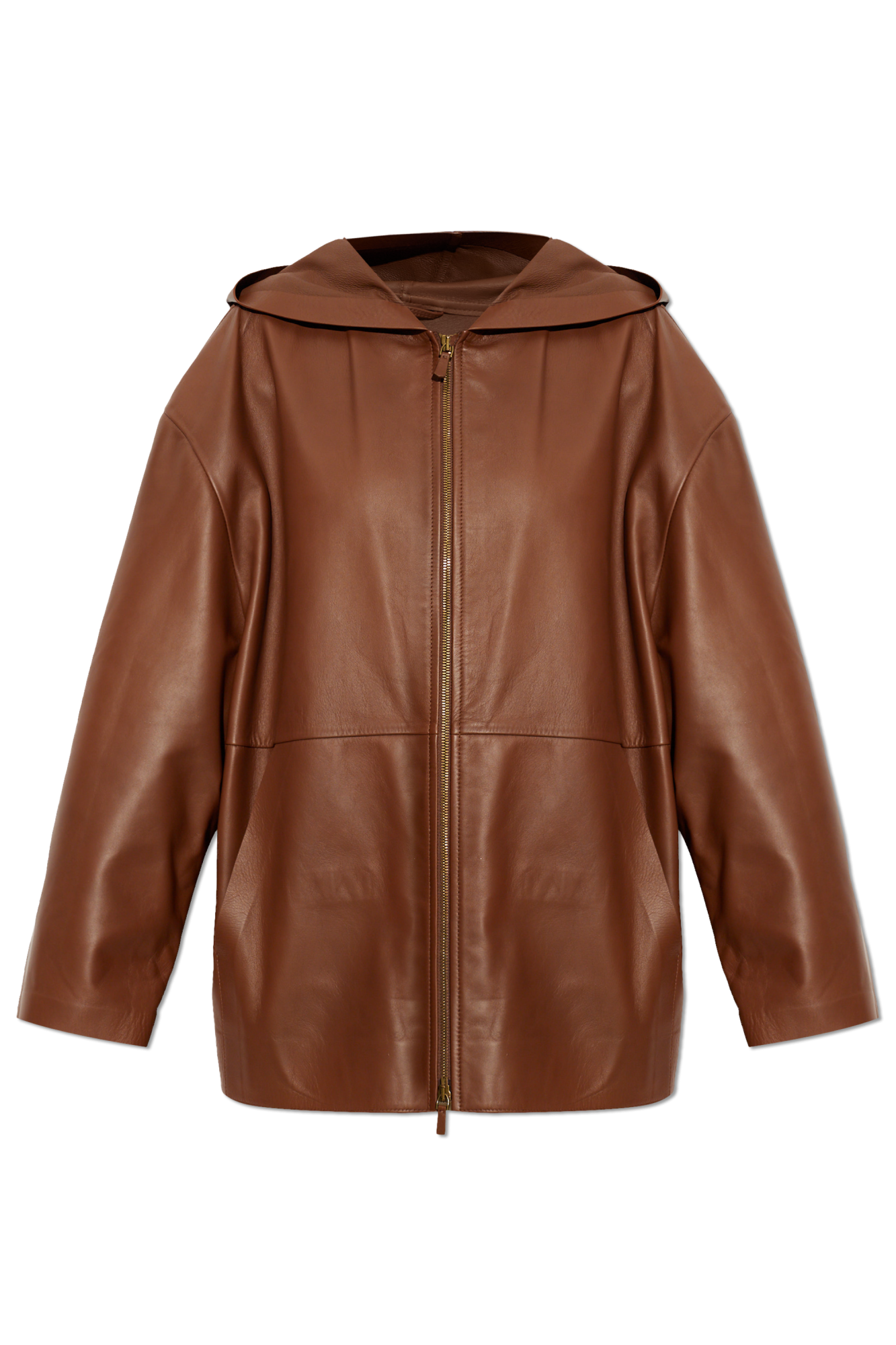 Max Mara Skórzana Kurtka ‘Acinoso’, Kobiety, Brązowy