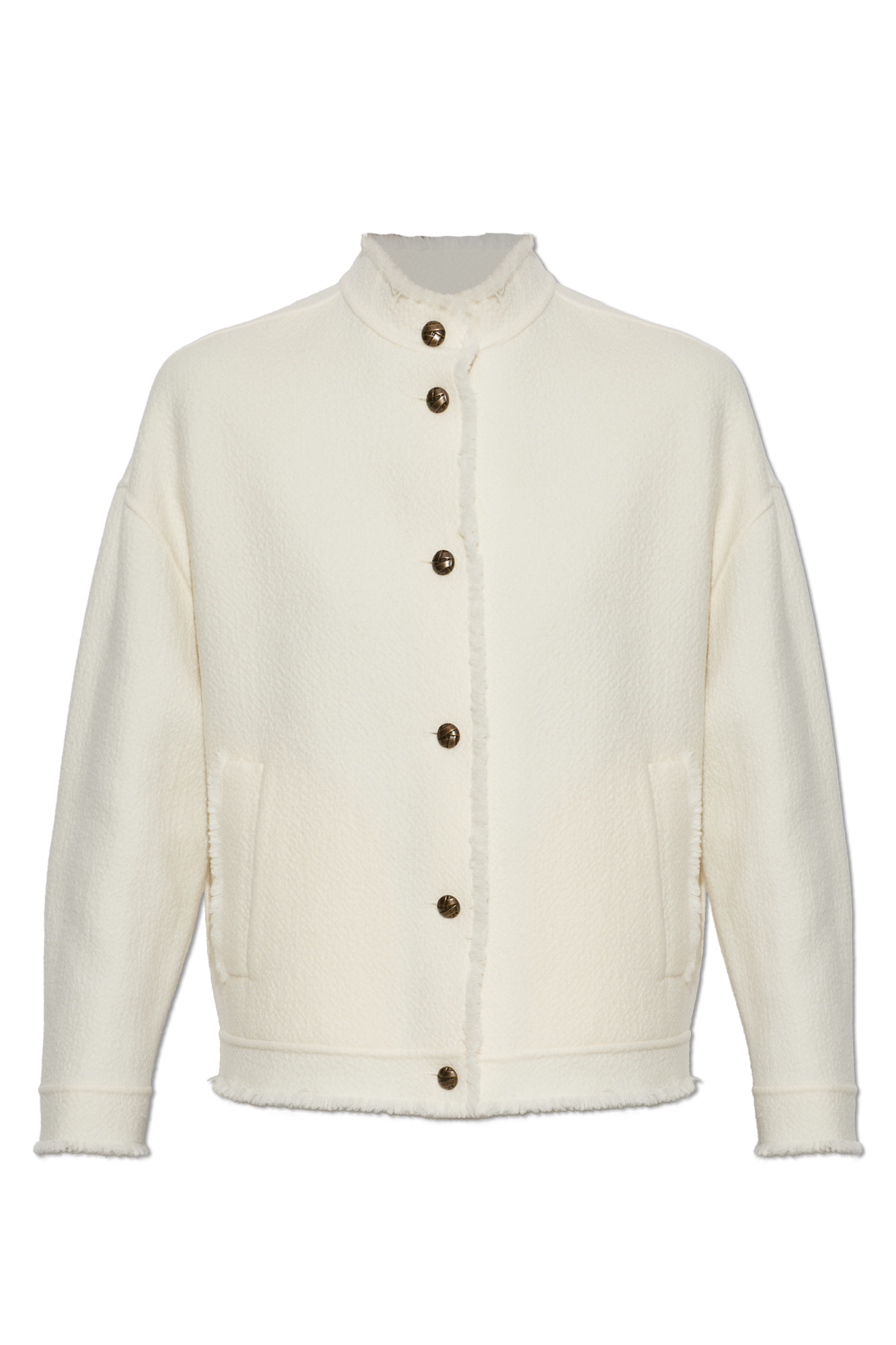 Max Mara Wełniana Kurtka `Palmizi`, Kobiety, Kremowy