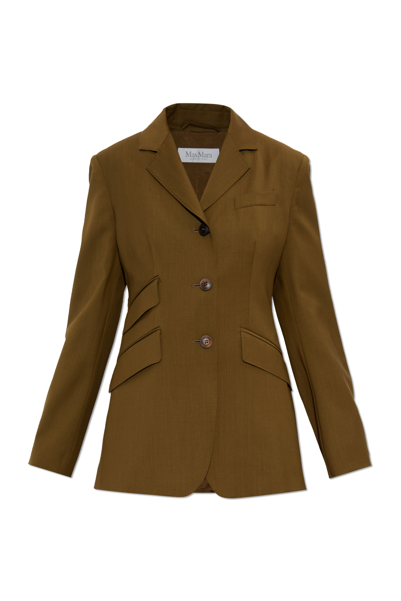 Max Mara Wełniana Marynarka ‘Patio’, Kobiety, Zielony