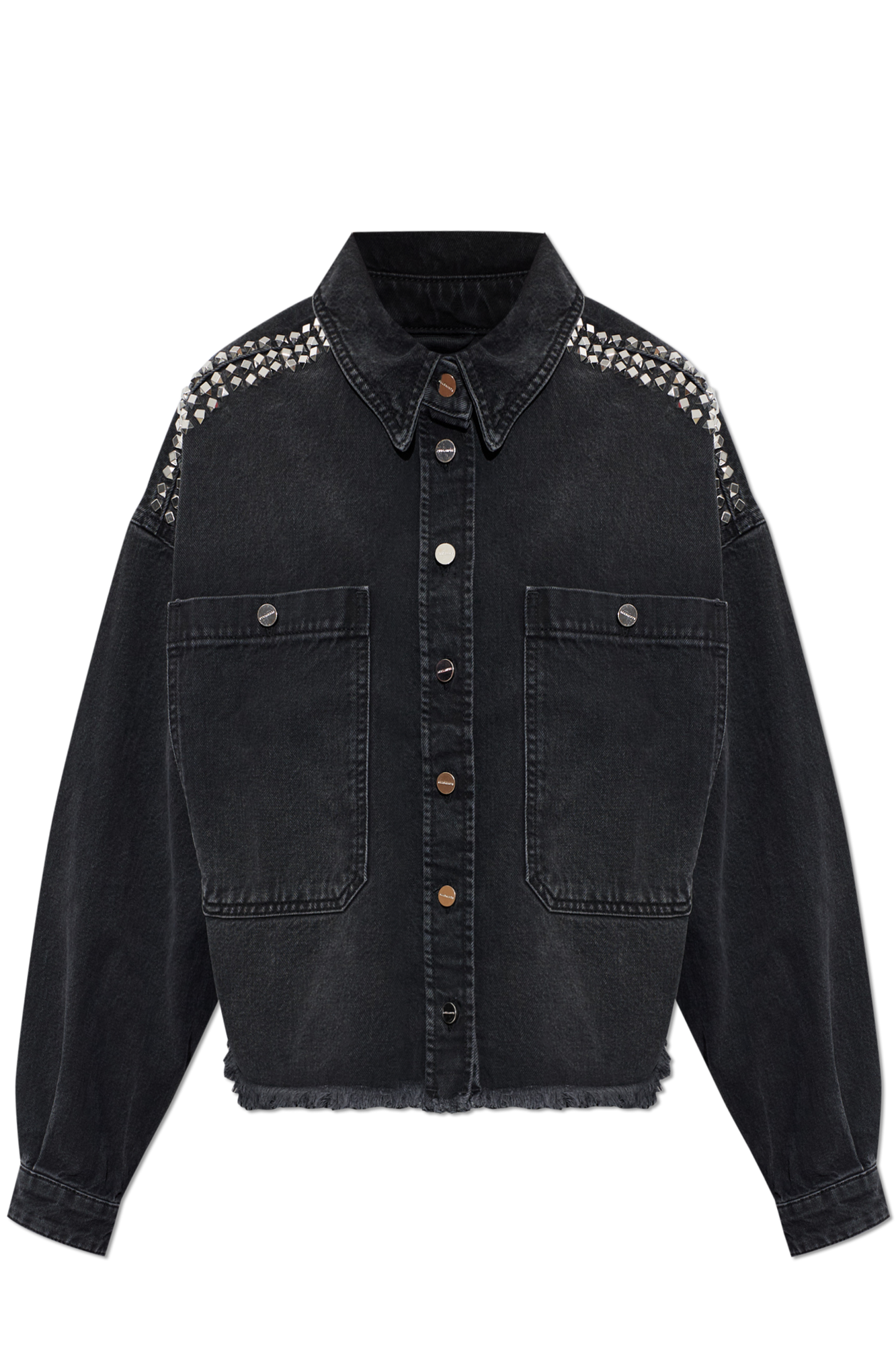 AllSaints Jeansowa Kurtka `Nicky`, Kobiety, Czarny