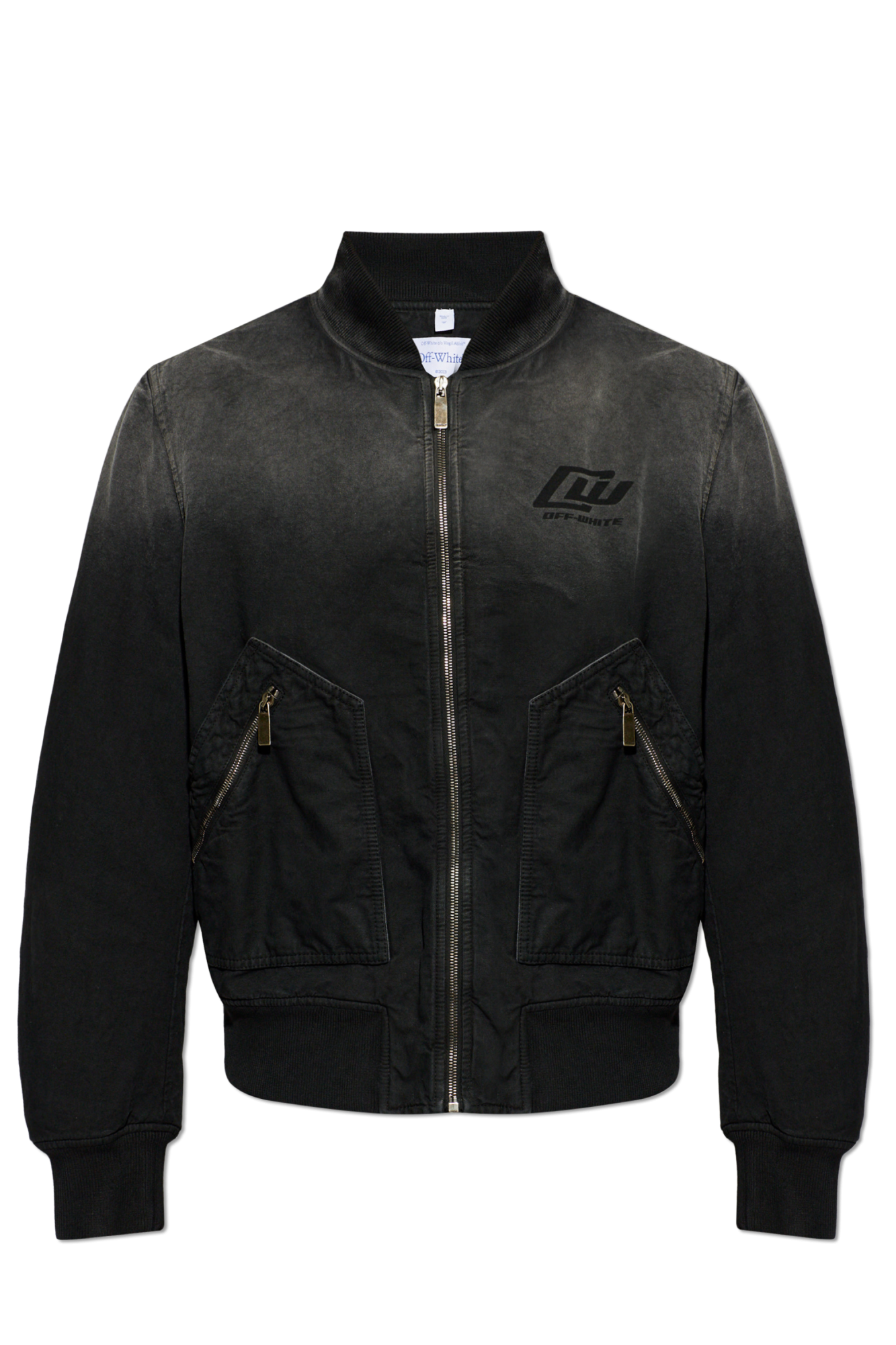 Off-White Kurtka Typu `bomber`, Mężczyźni, Czarny