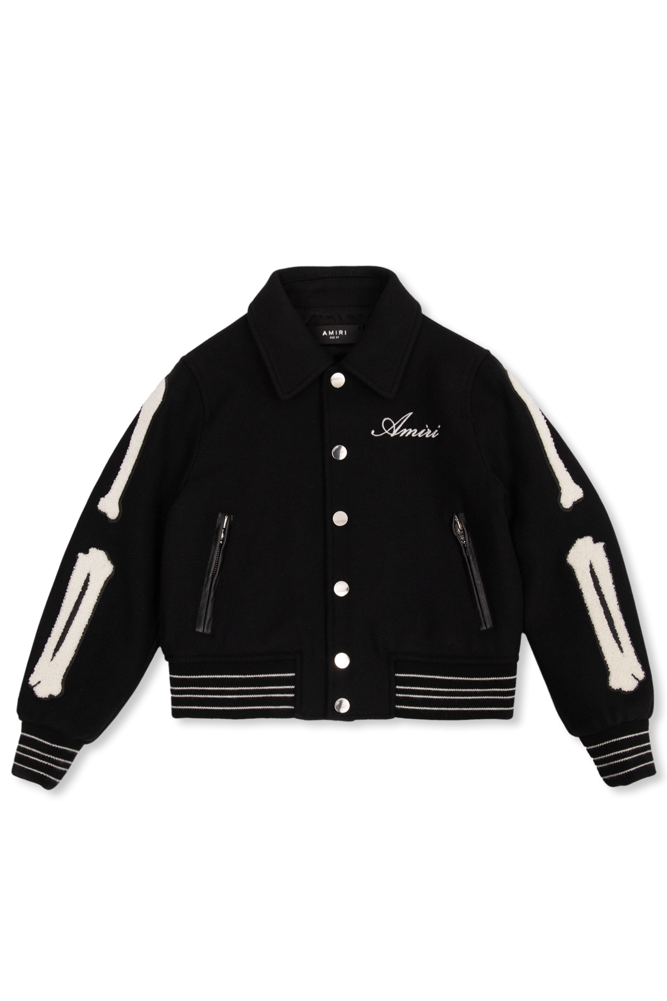 Amiri Kids Wełniana Kurtka, Unisex, Czarny