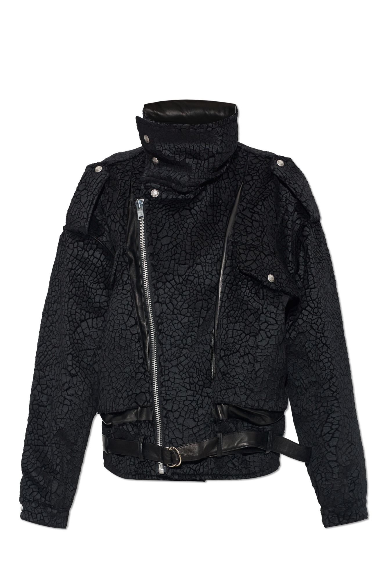 R13 Kurtka Z Efektem `vintage`, Kobiety, Czarny