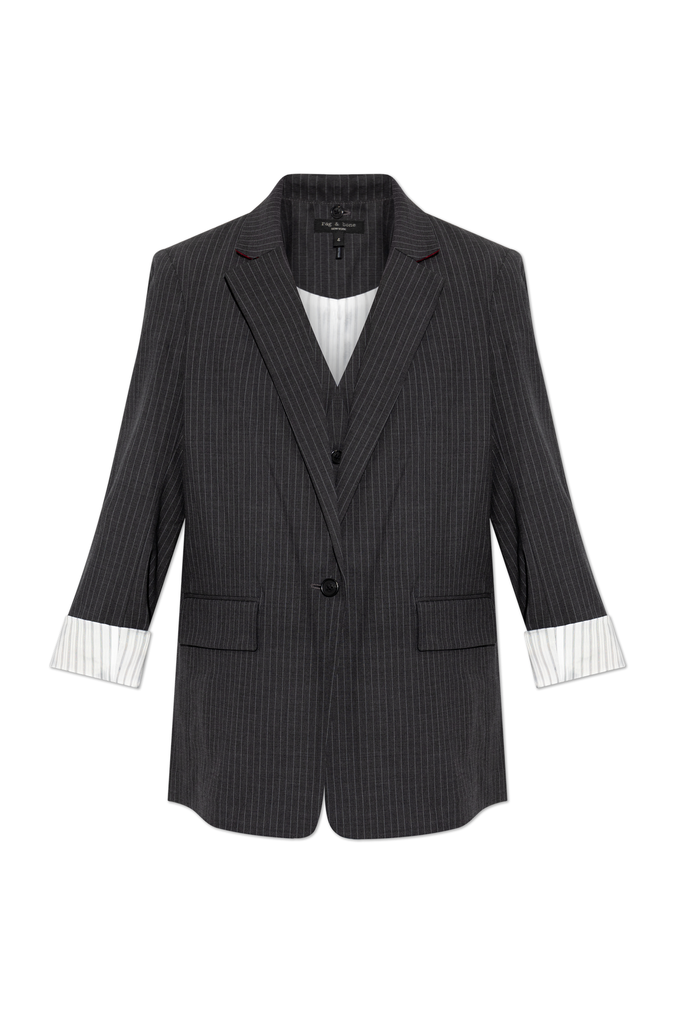Rag & Bone Komplet: Marynarka Z Kamizelką, Kobiety, Szary