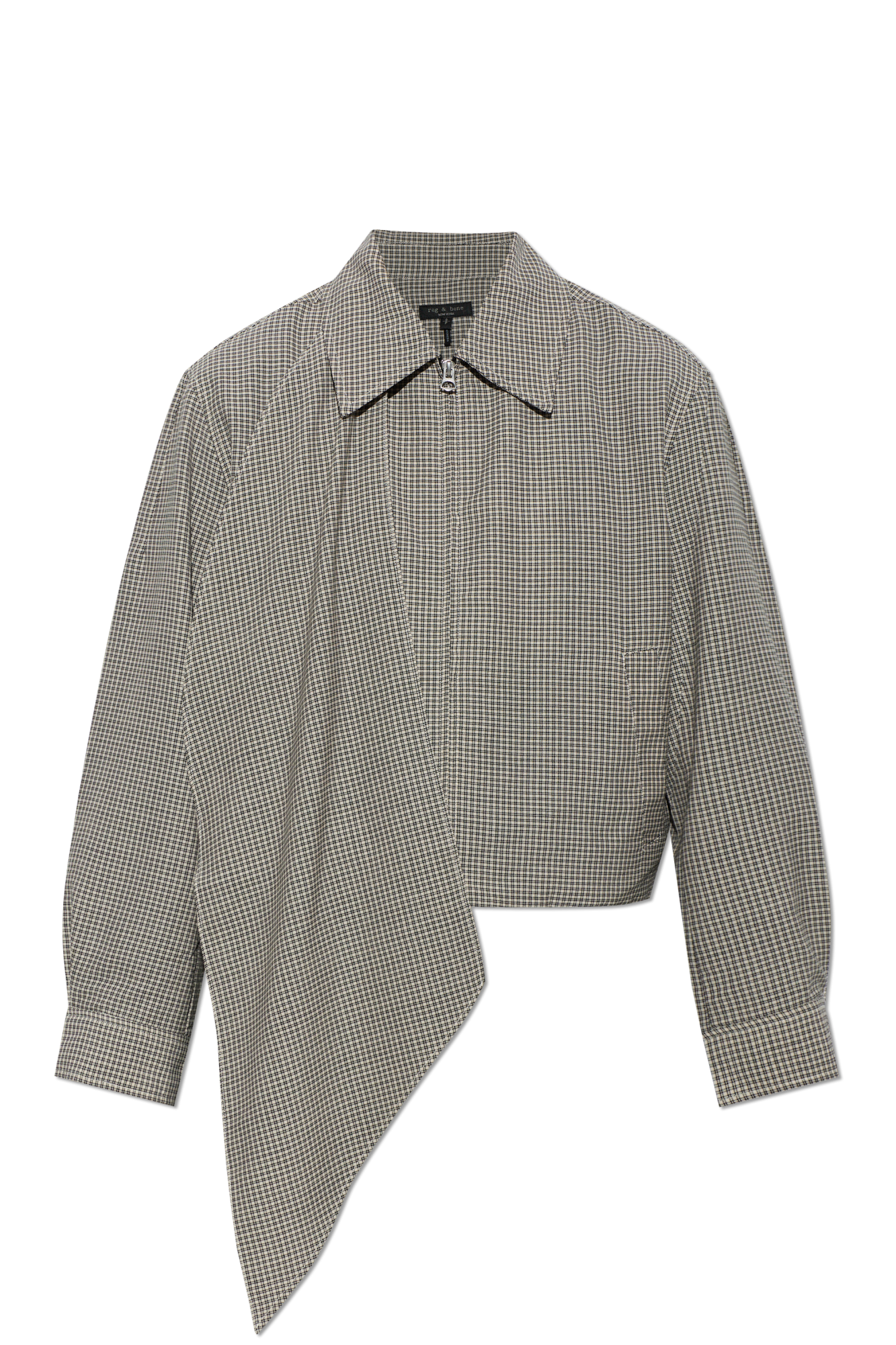 Rag & Bone Wełniana Kurtka Z Szalem, Kobiety, Szary