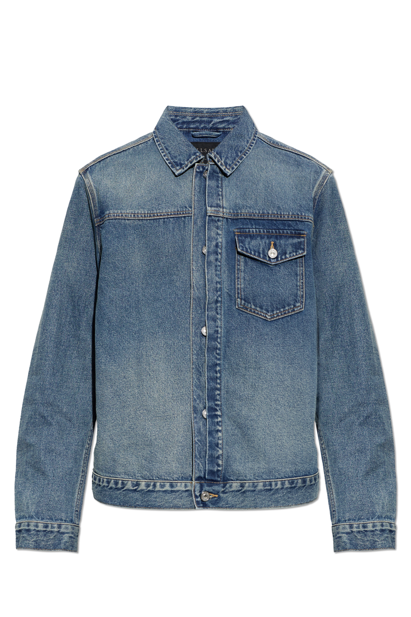 AllSaints Jeansowa Kurtka ‘Roth’, Mężczyźni, Granatowy