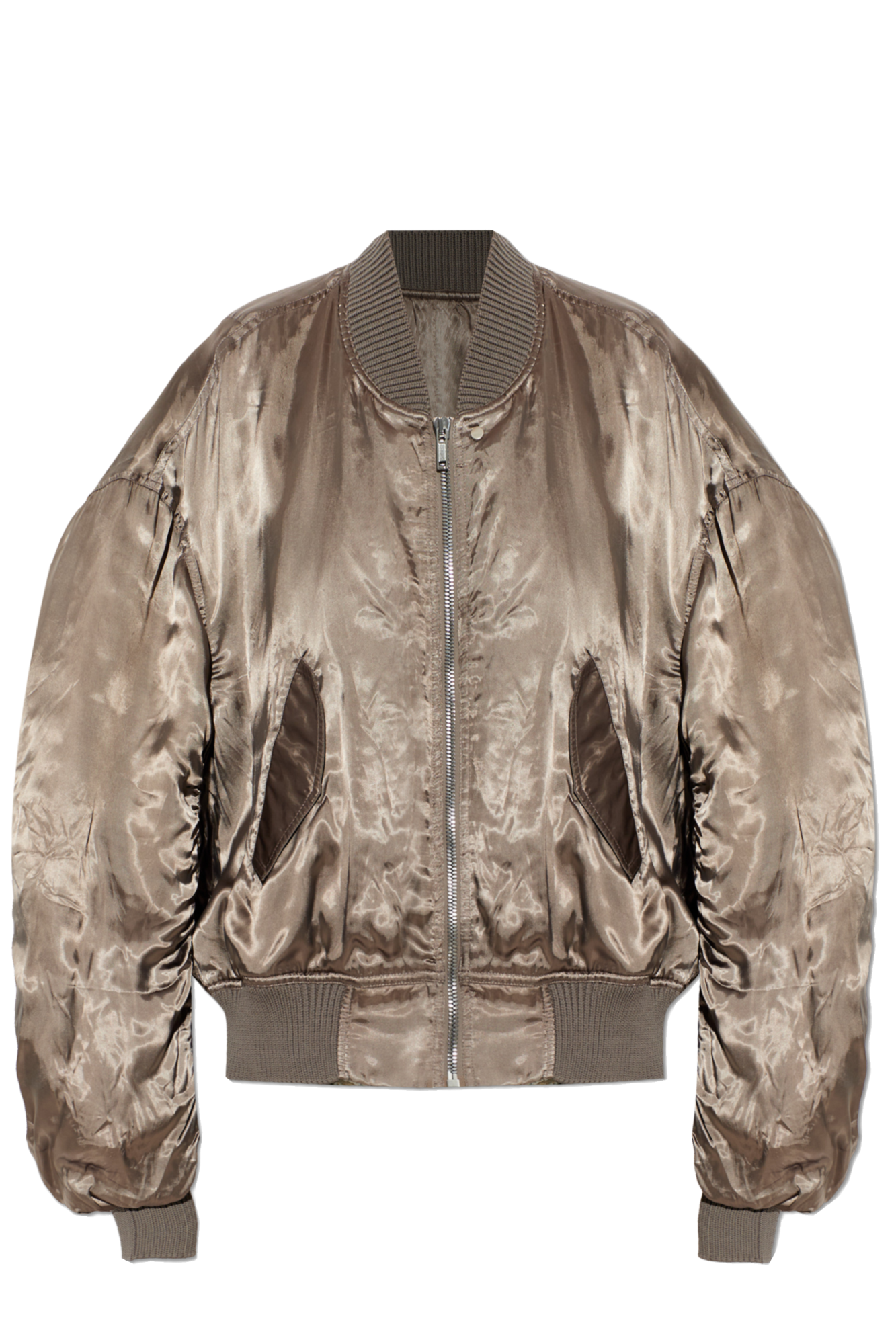 Rick Owens Ocieplana Kurtka Typu ‘Bomber’, Kobiety, Brązowy
