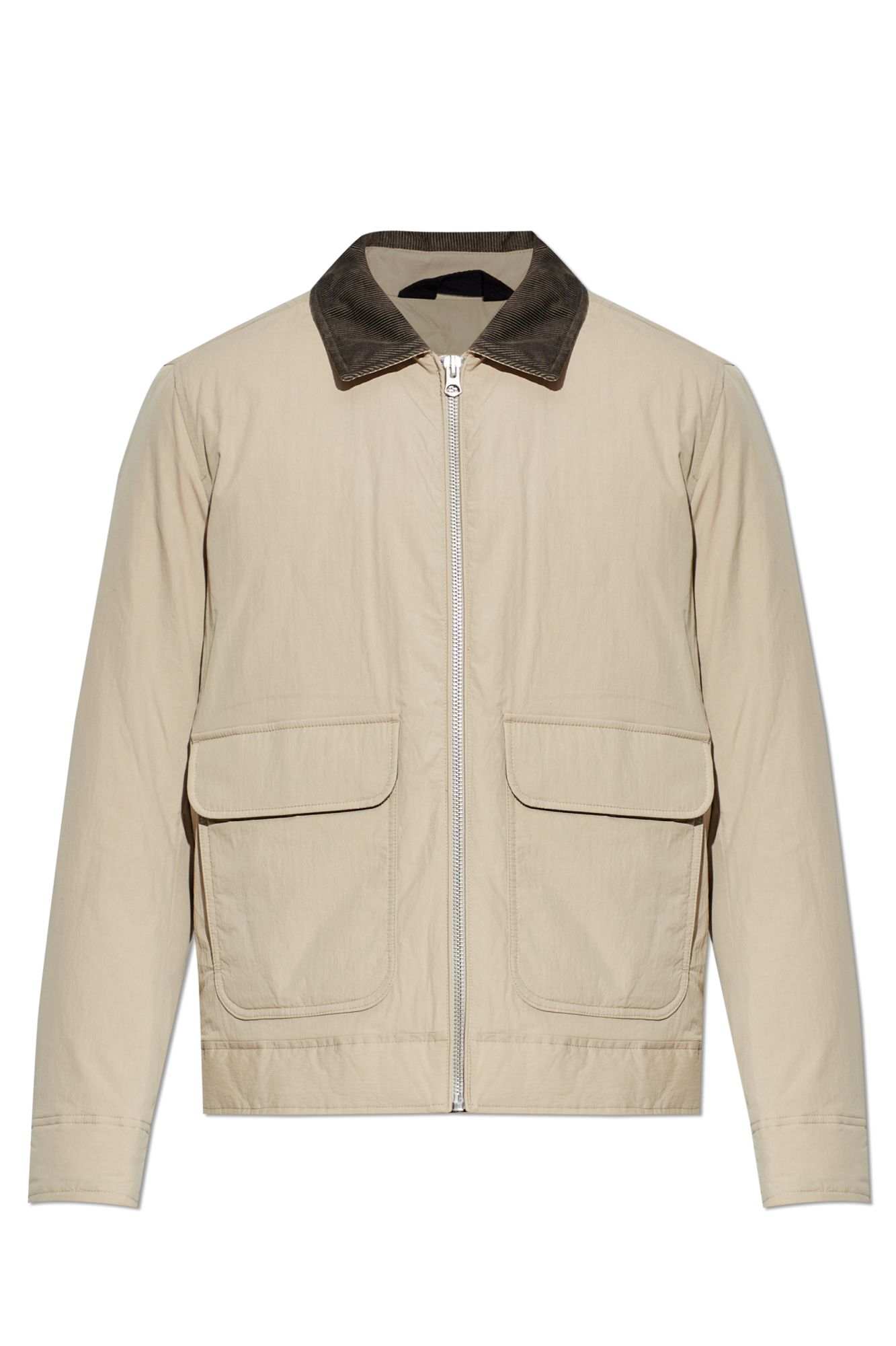 Rag & Bone Kurtka Ze Sztruksowym Kołnierzem, Mężczyźni, Kremowy