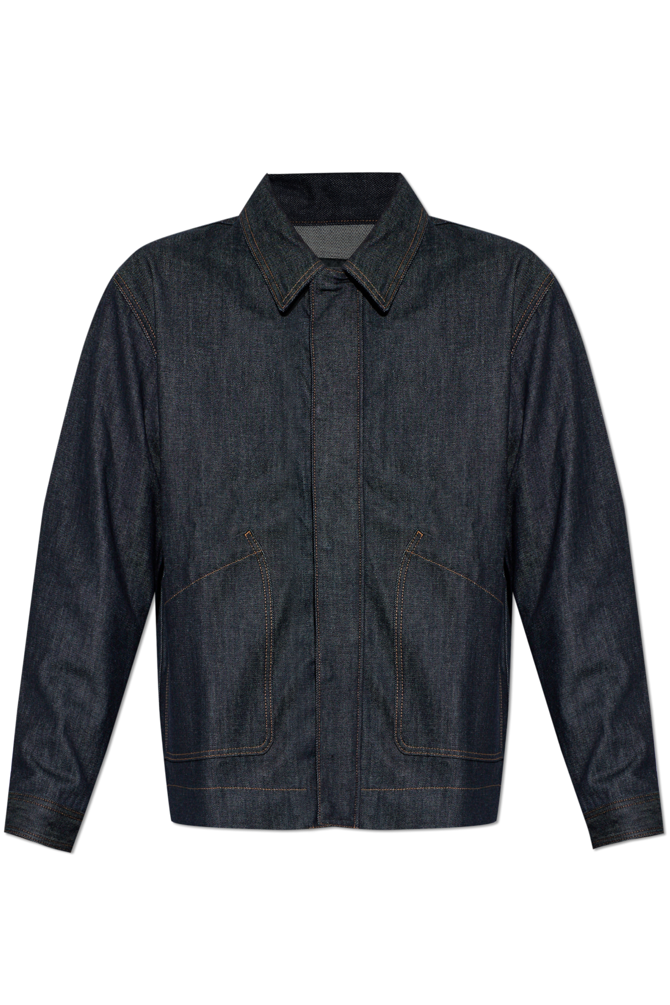 Rag & Bone Jeansowa Kurtka Z Aplikacją Logo, Mężczyźni, Granatowy