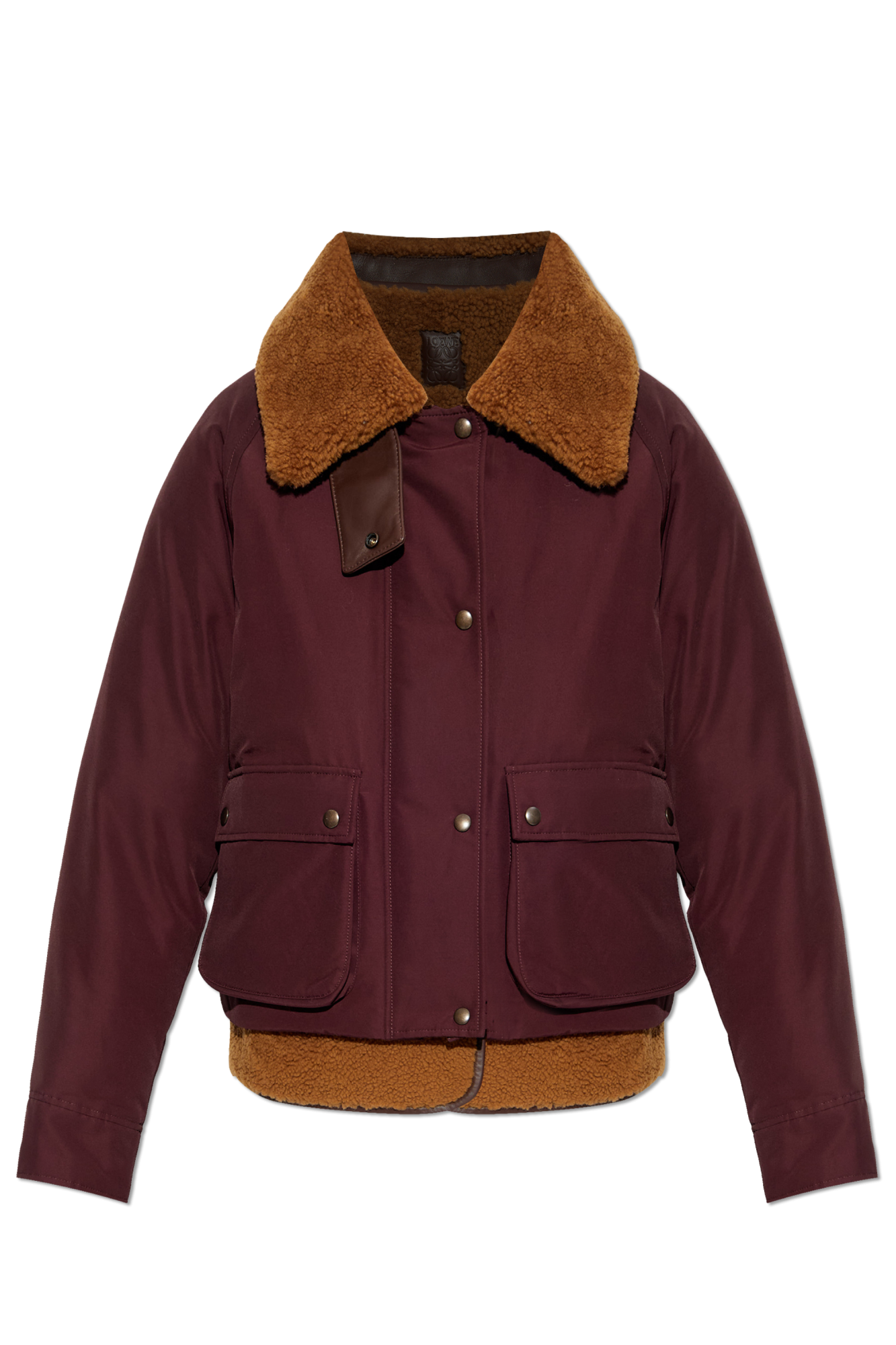 Loewe Dwuwarstwowa Kurtka Z Kamizelką, Kobiety, Bordo