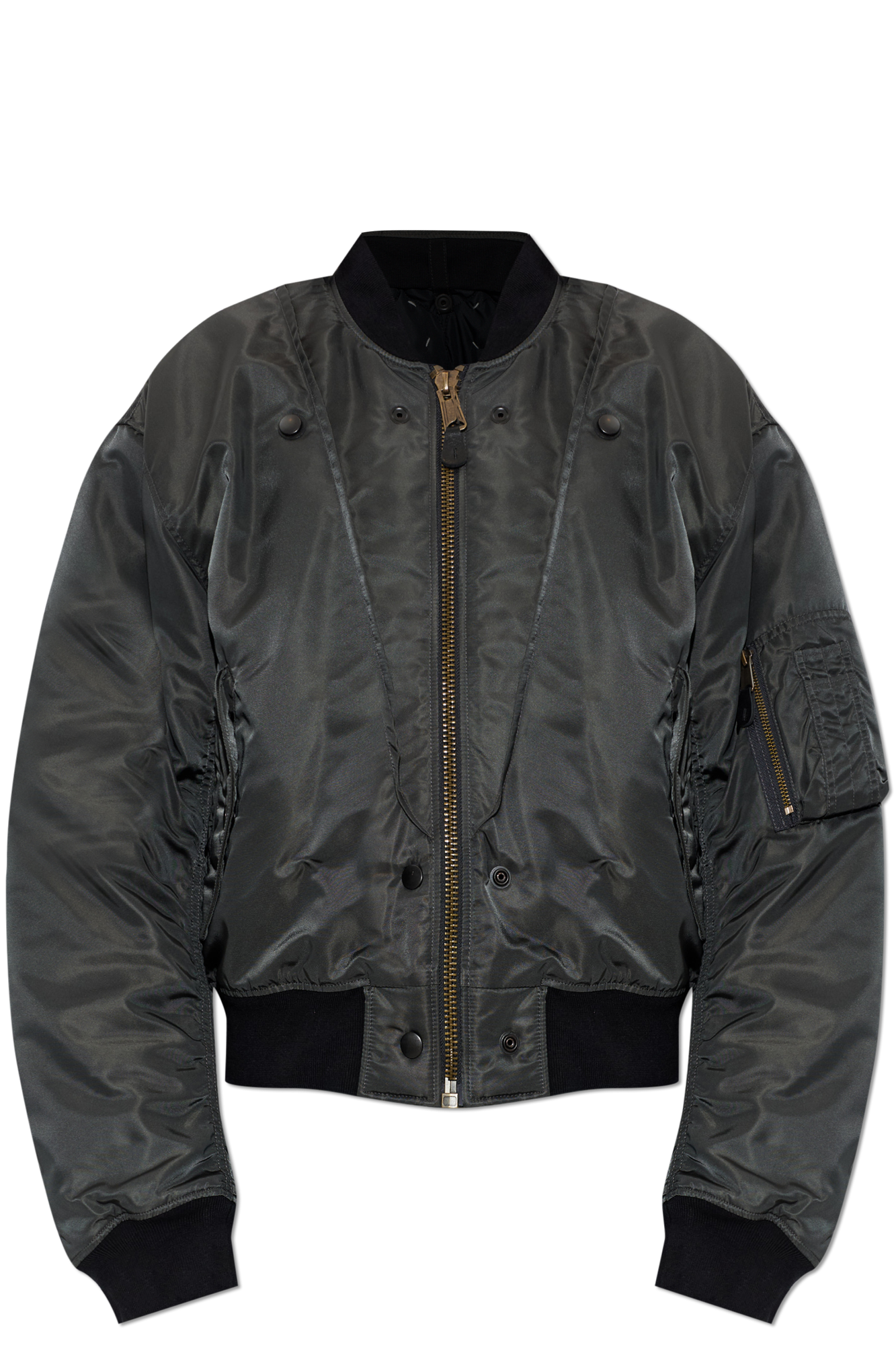 Maison Margiela Ocieplana Kurtka Typu ‘Bomber’, Kobiety, Szary