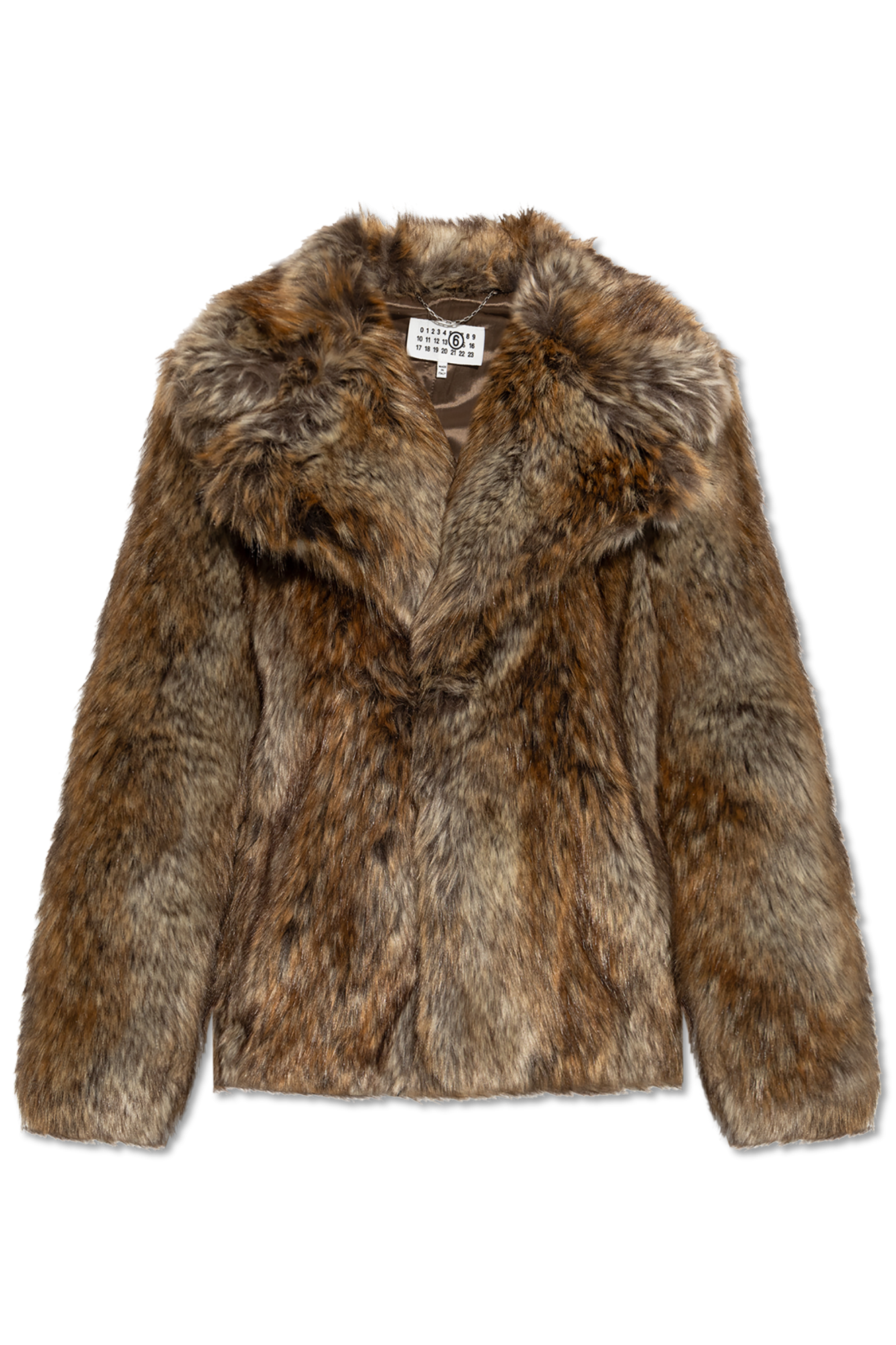MM6 Maison Margiela Sztuczne Futro, Kobiety, Brązowy