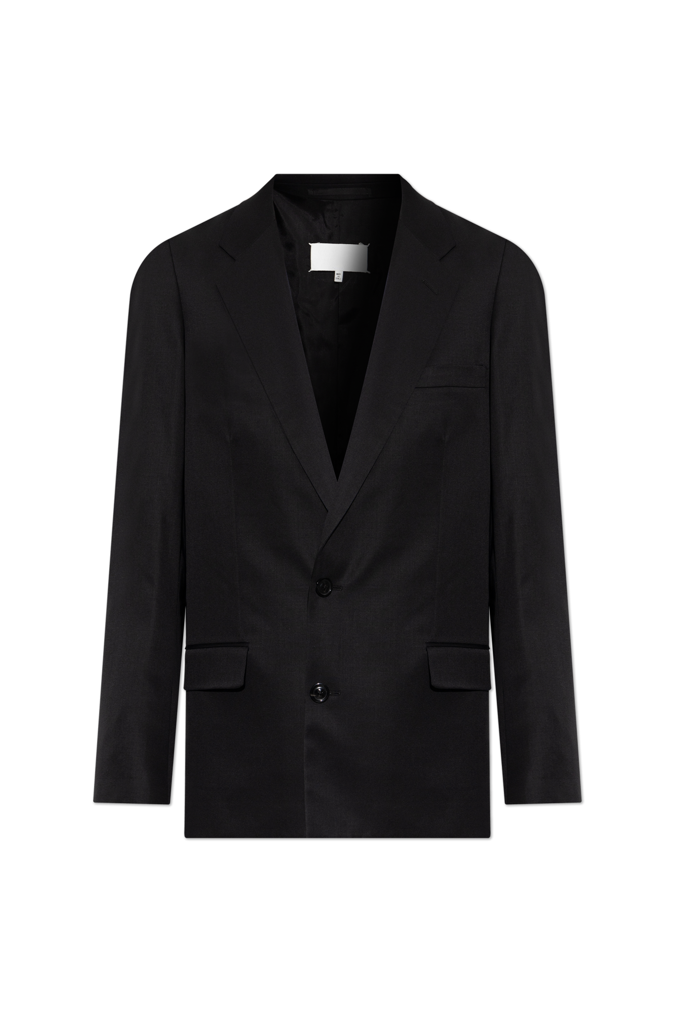Maison Margiela Wełniana Marynarka, Mężczyźni, Czarny