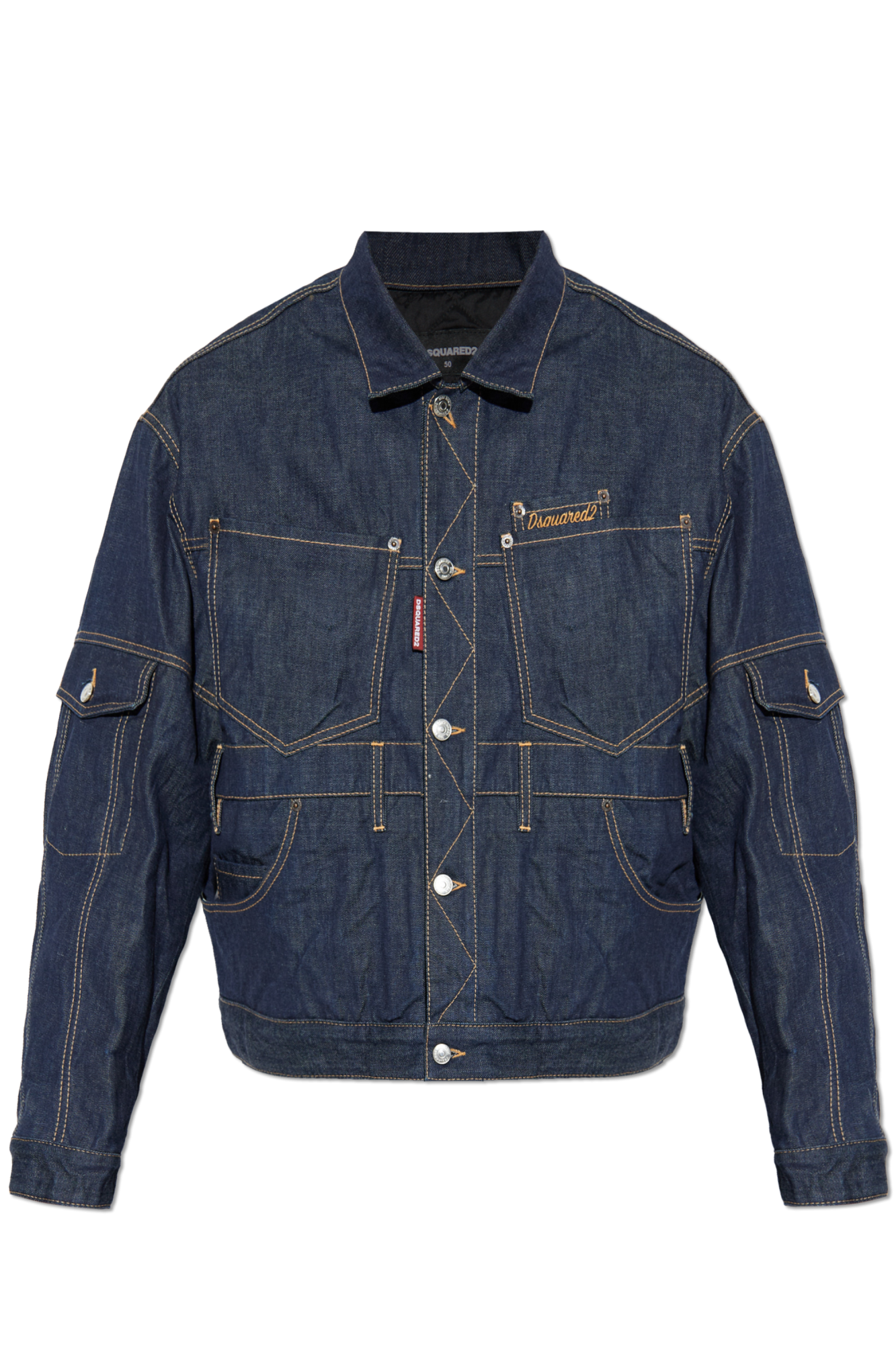 Dsquared2 Kurtka Jeansowa, Mężczyźni, Granatowy