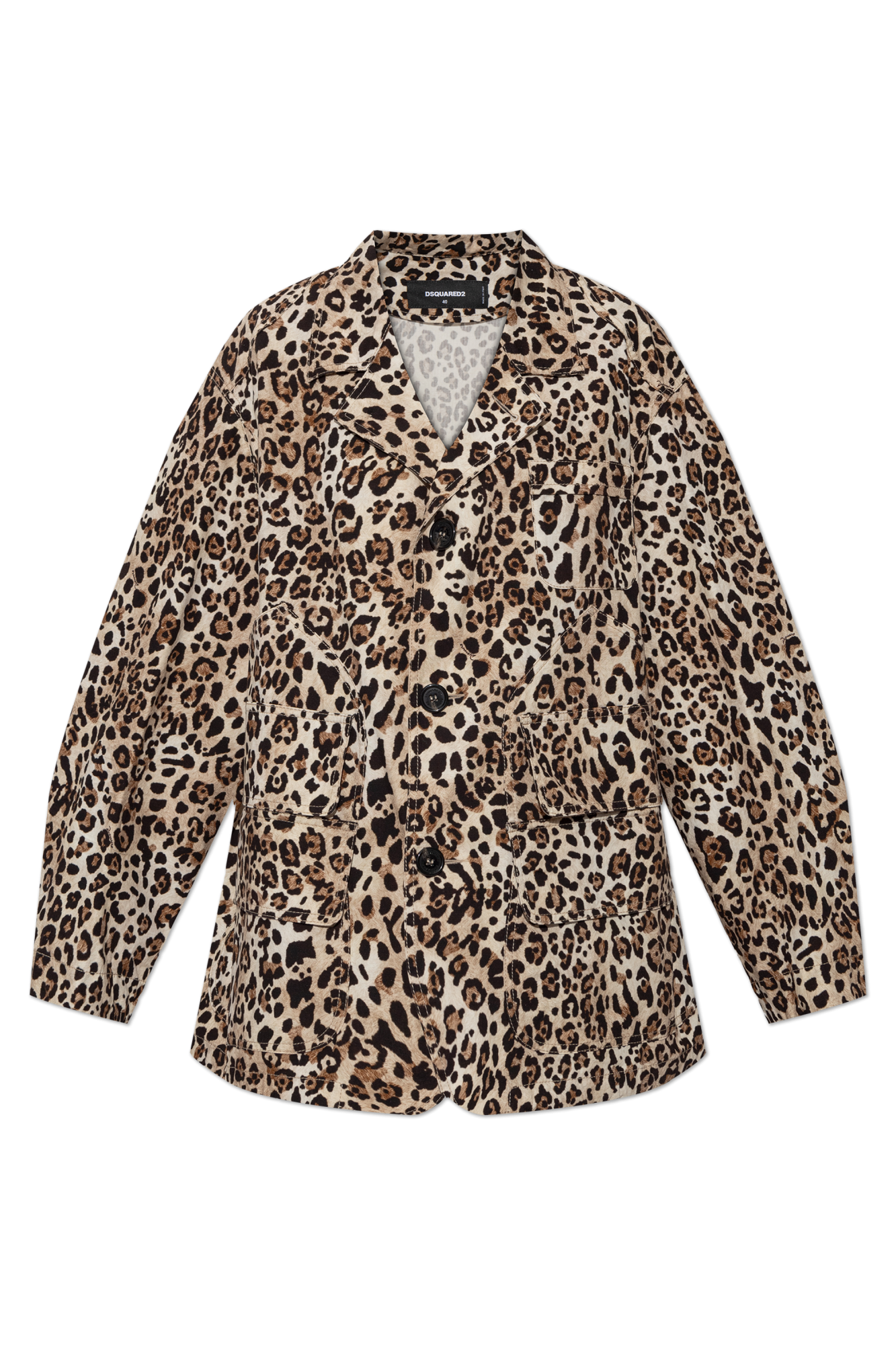 Dsquared2 Kurtka Z Motywem Zwierzęcym, Kobiety, Beżowy