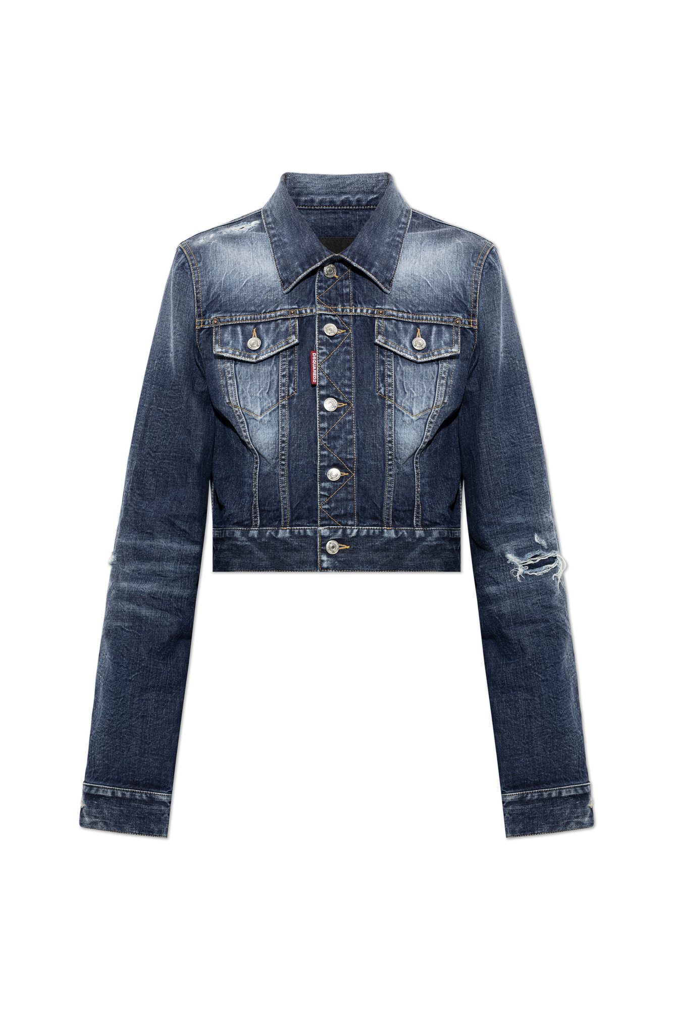 Dsquared2 Jeansowa Kurtka, Kobiety, Granatowy