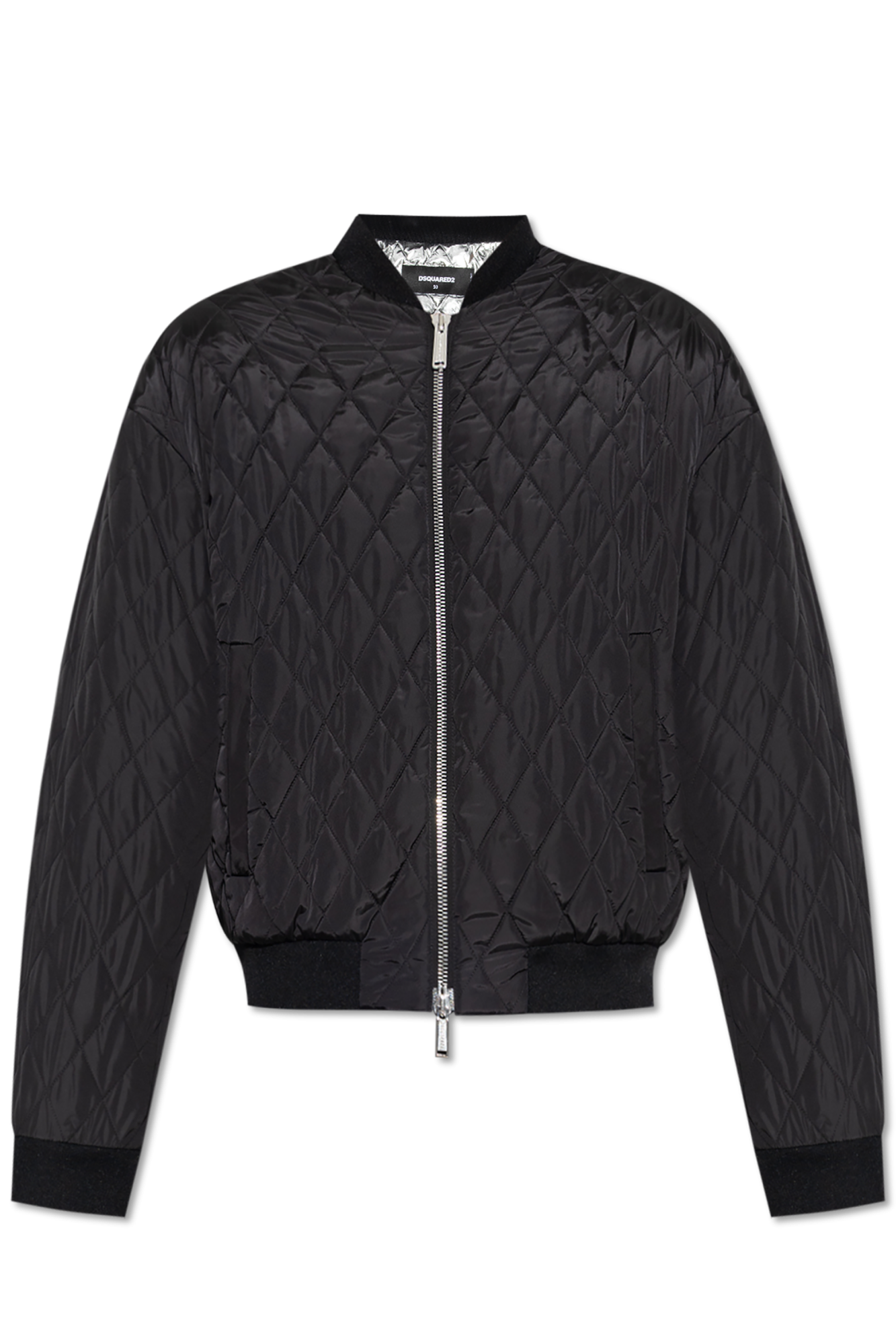 Dsquared2 Pikowana Kurtka, Mężczyźni, Czarny