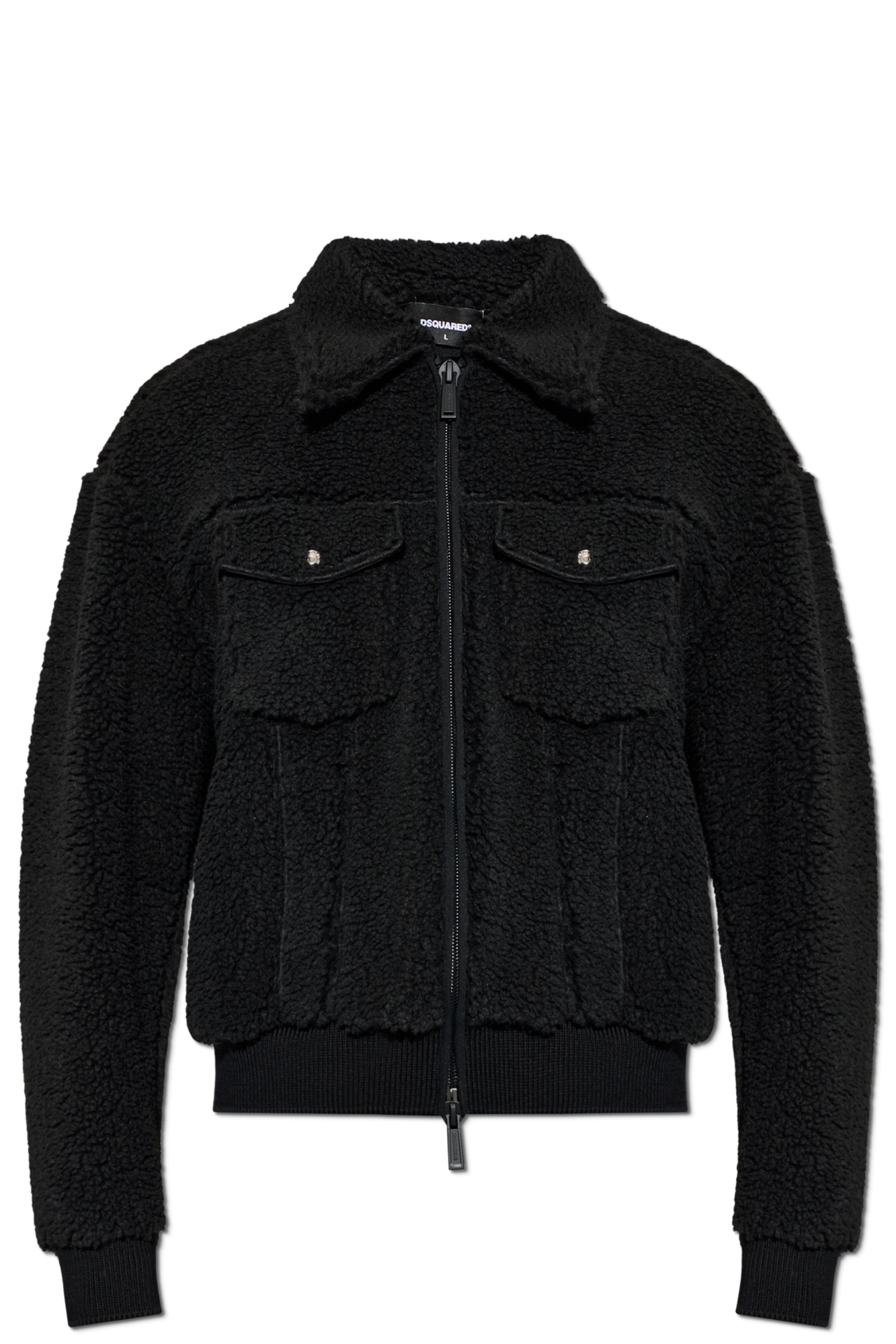 Dsquared2 Futrzana Kurtka, Mężczyźni, Czarny