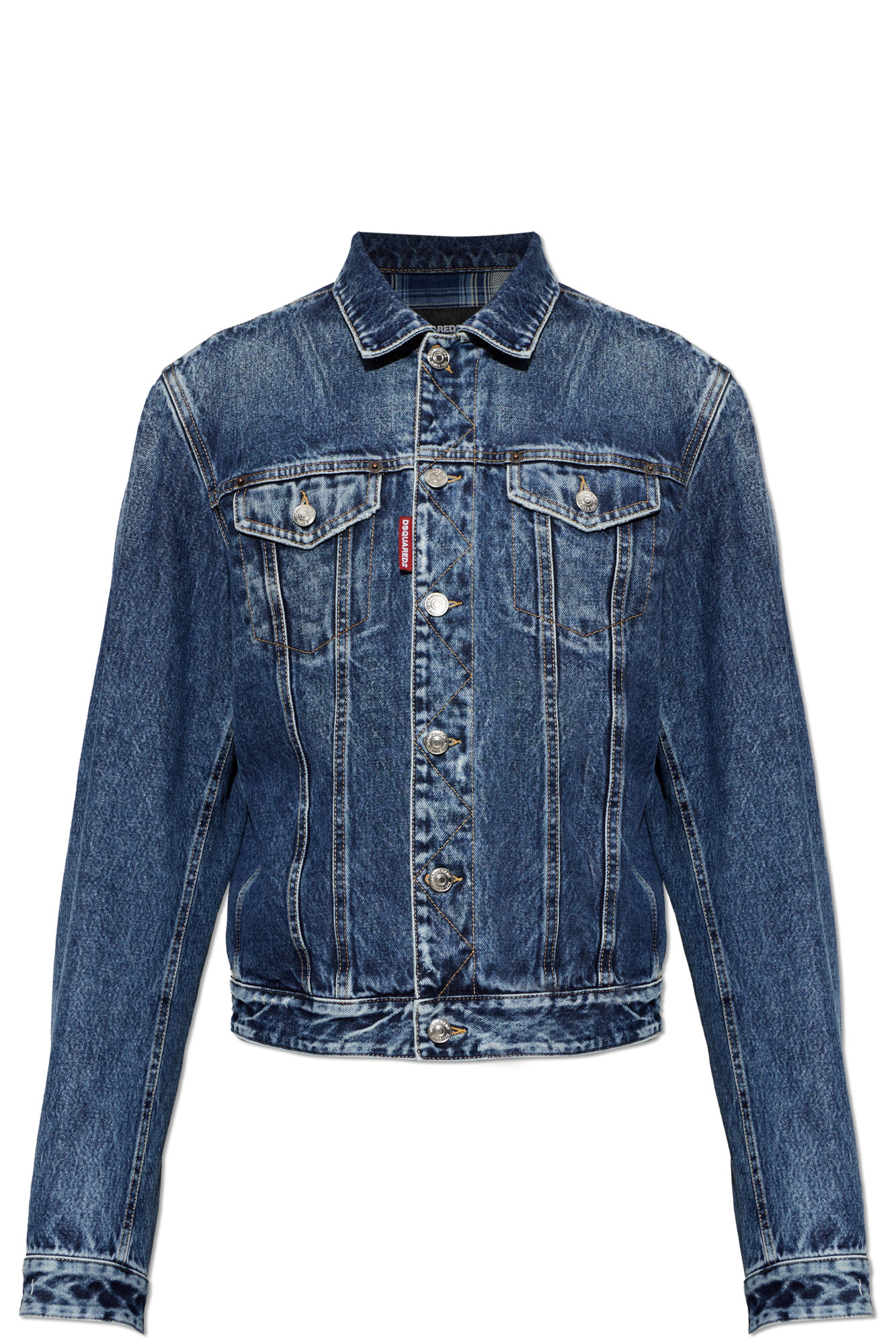 Dsquared2 Jeansowa Kurtka, Mężczyźni, Niebieski