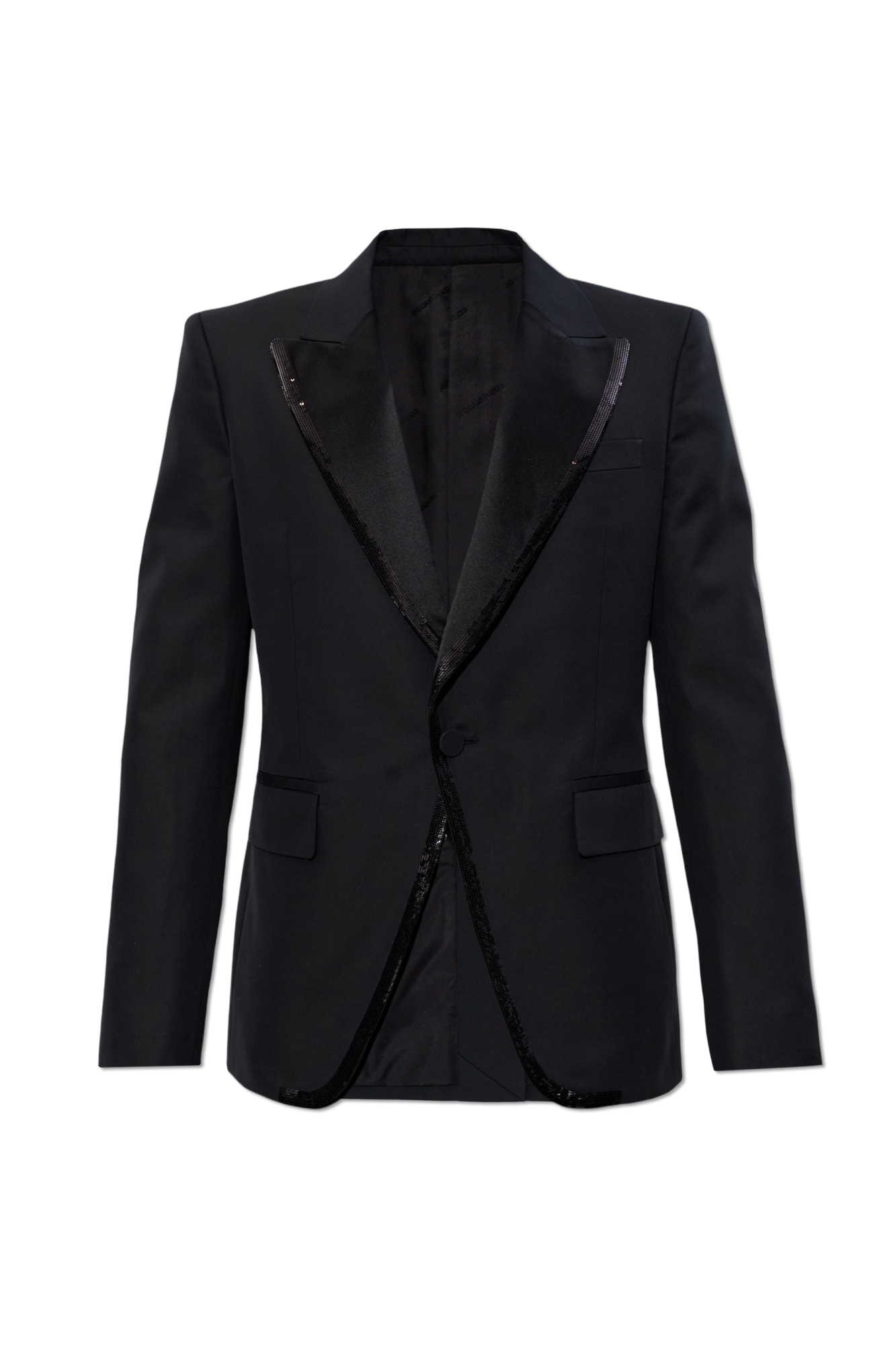 Dsquared2 Marynarka Z Kieszeniami, Mężczyźni, Czarny