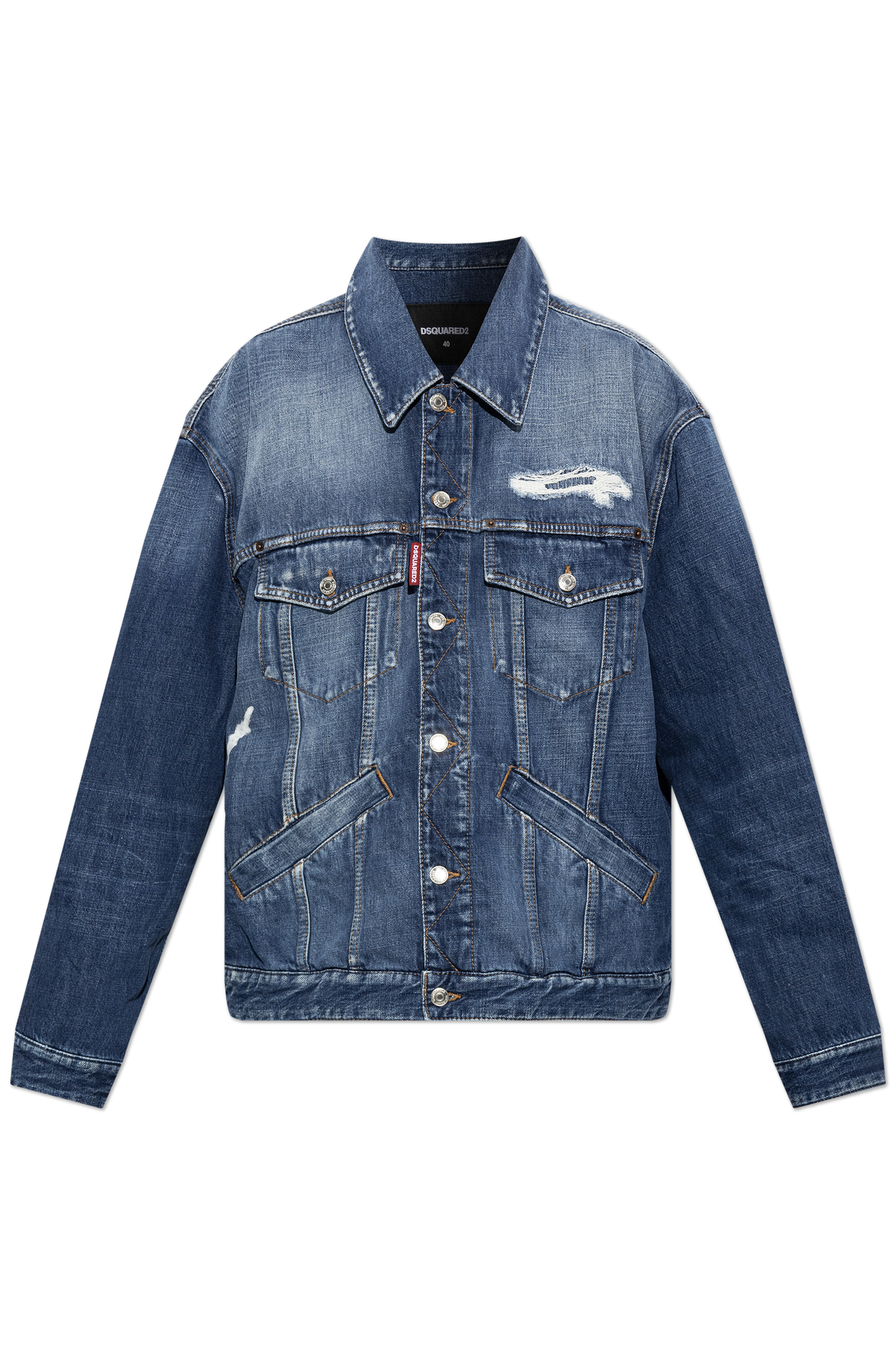 Dsquared2 Jeansowa Kurtka Typu ‘oversize’, Kobiety, Granatowy