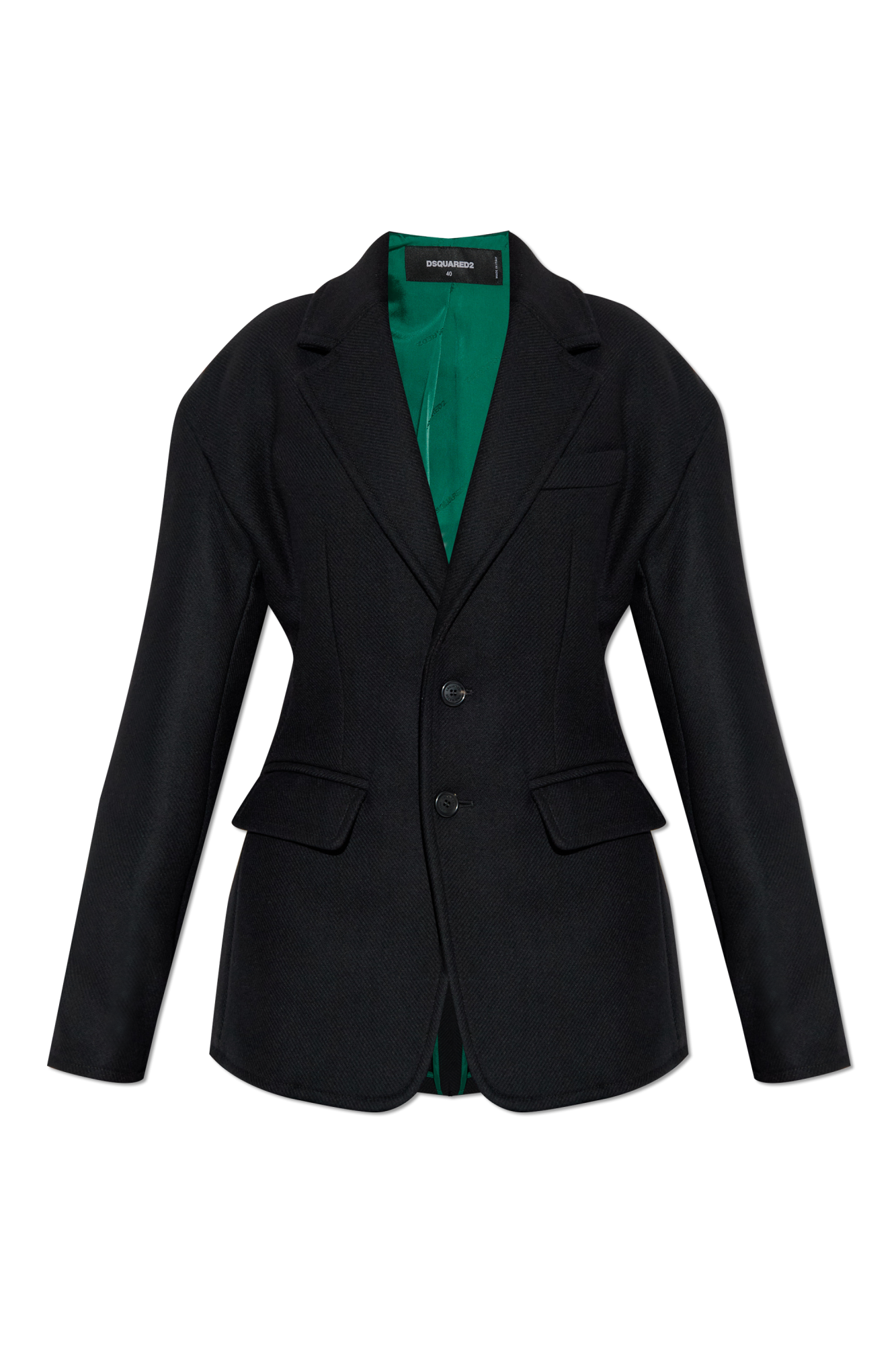 Dsquared2 Wełniana Kurtka, Kobiety, Czarny