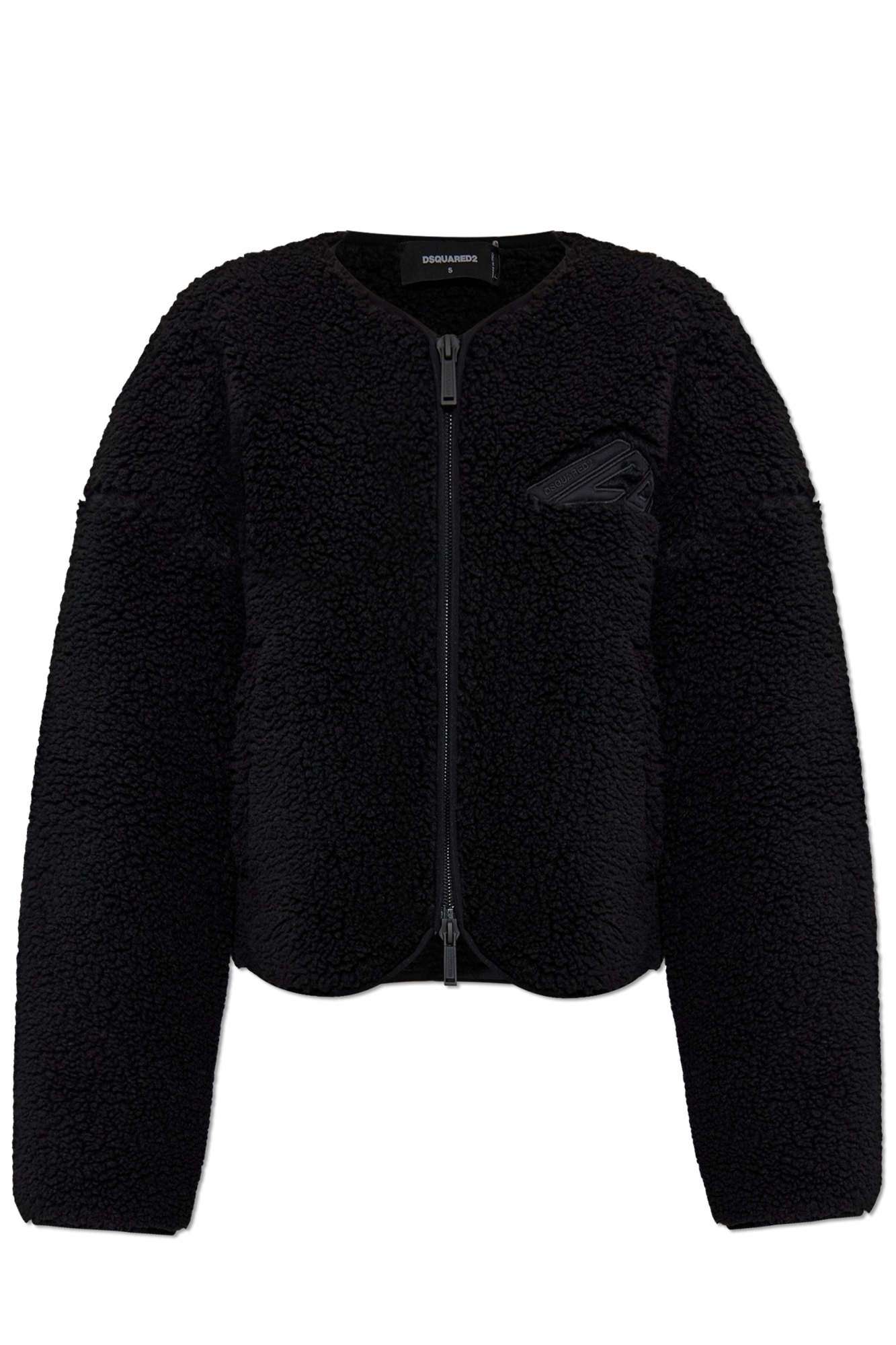 Dsquared2 Polarowa Kurtka Z Logo, Kobiety, Czarny