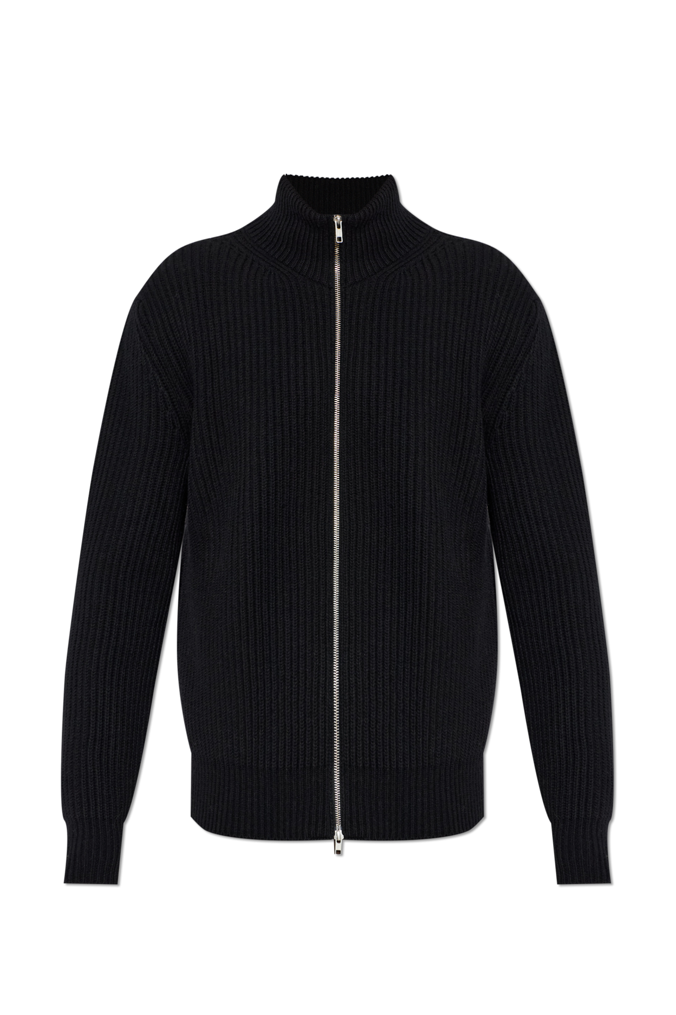 MM6 Maison Margiela Wełniany Kardigan, Mężczyźni, Czarny