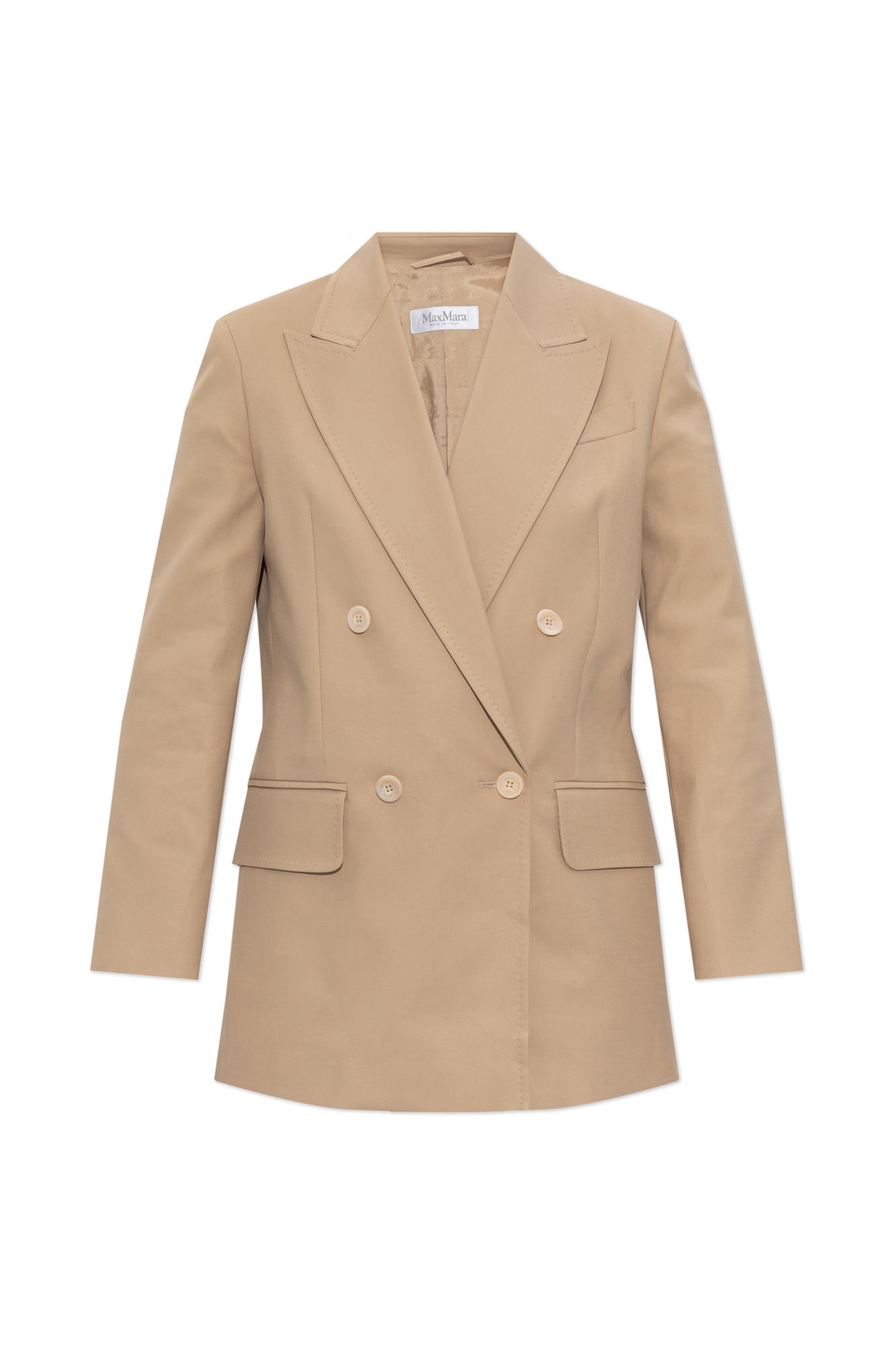 Max Mara Dwurzędowa Marynarka ‘Suez’, Kobiety, Beżowy