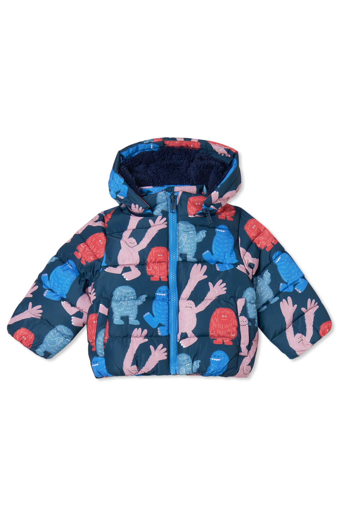 Stella McCartney Kids Ocieplana Kurtka, Unisex, Granatowy