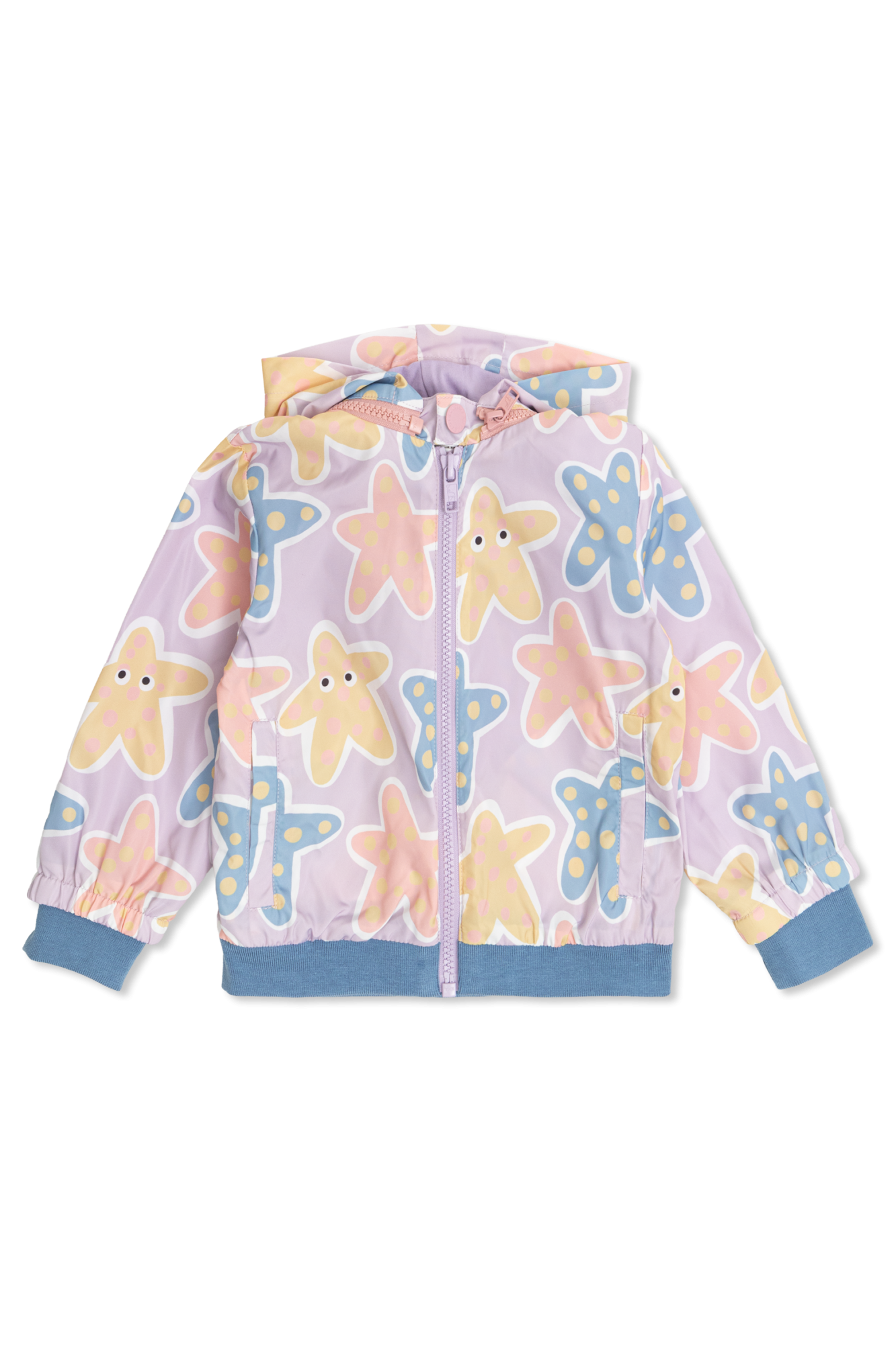 Stella McCartney Kids Kurtka Z Odpinanym Kapturem, Unisex, Fioletowy