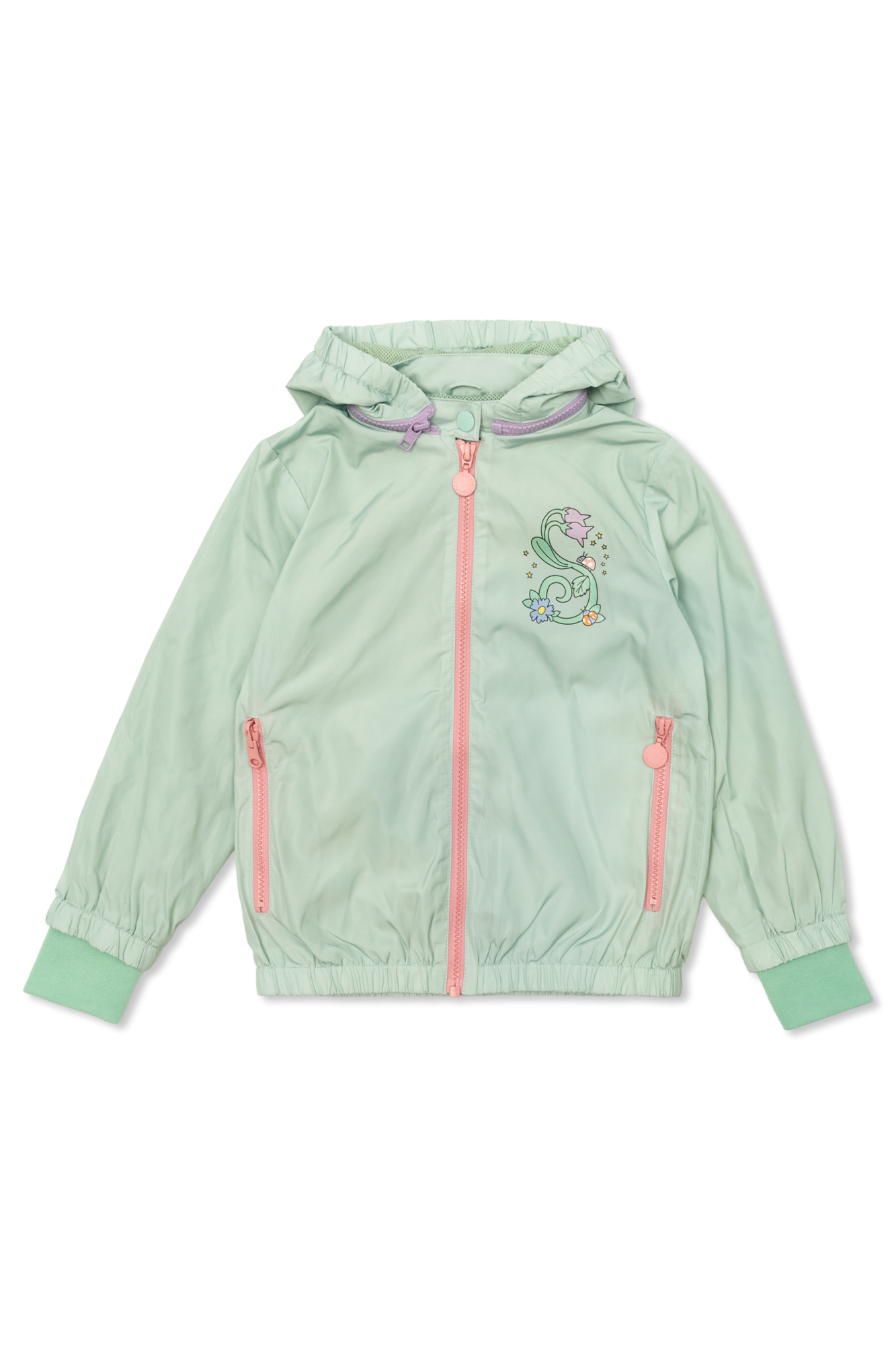 Stella McCartney Kids Kurtka Z Kapturem, Unisex, Zielony