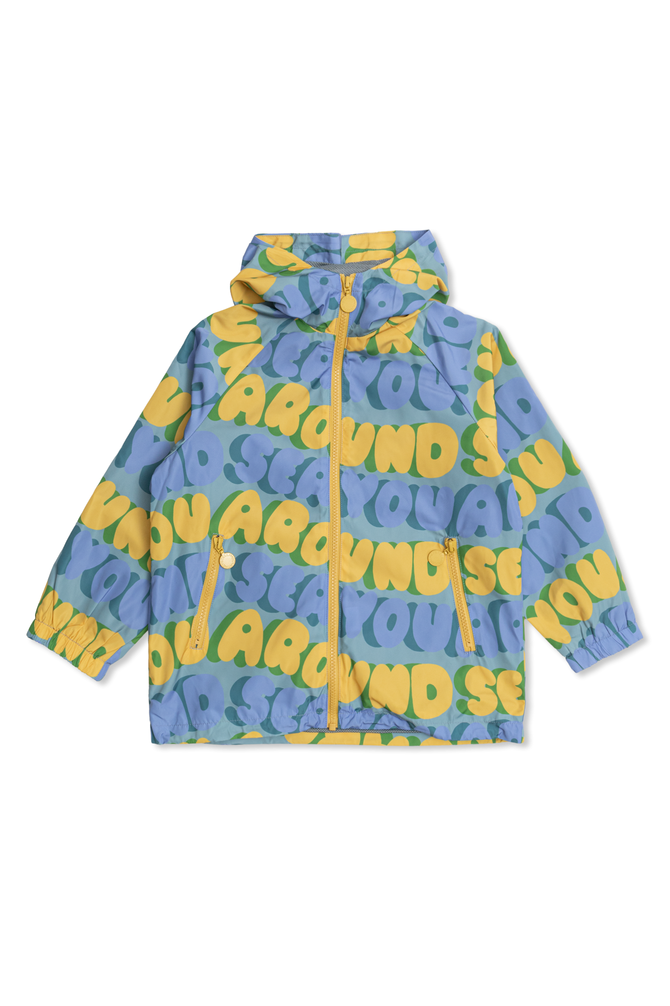 Stella McCartney Kids Kurtka Z Kapturem, Unisex, Niebieski