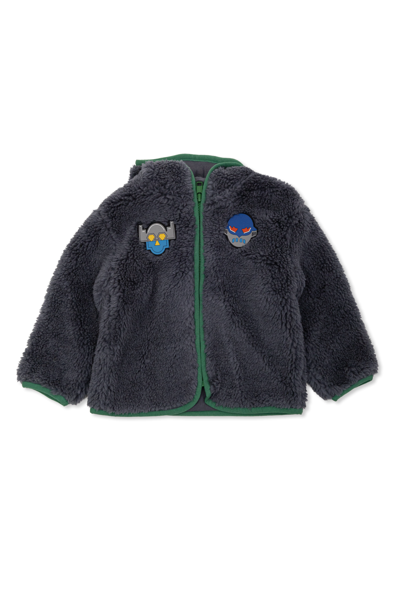 Stella McCartney Kids Bluza Polarowa Z Kapturem, Unisex, Szary