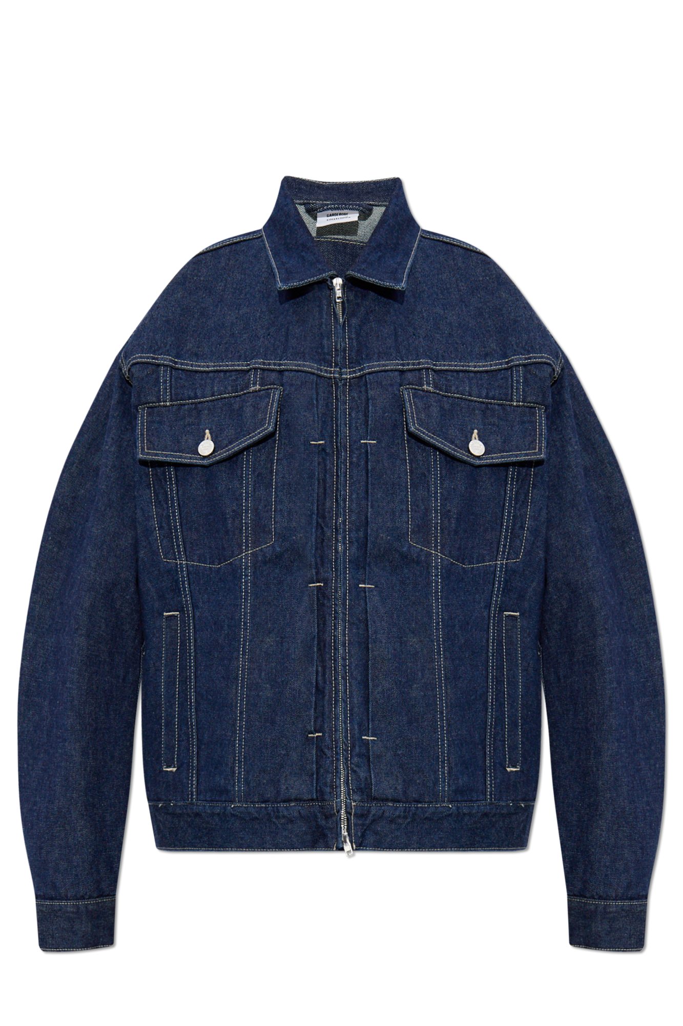 VETEMENTS Kurtka Jeansowa, Unisex, Granatowy