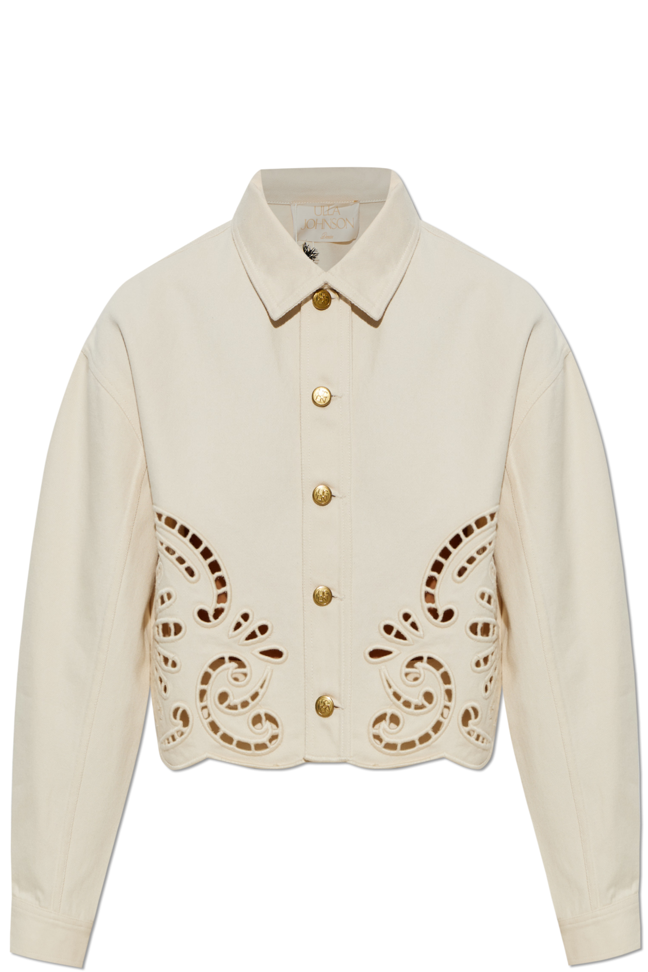 Ulla Johnson Jeansowa Kurtka ‘Bobbi’, Kobiety, Kremowy