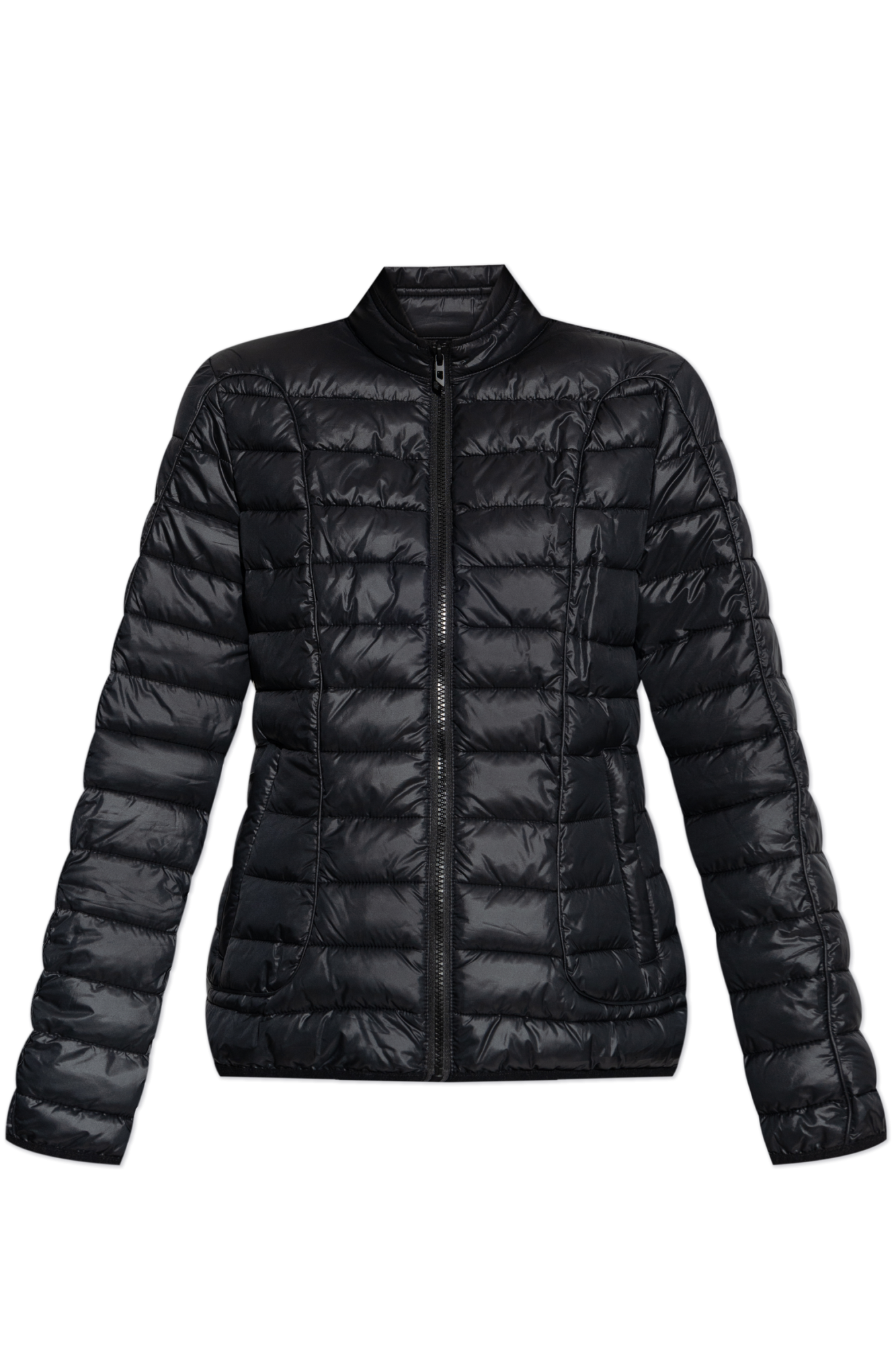 Diesel Pikowana Kurtka `W-PILOT-FEM`, Kobiety, Czarny