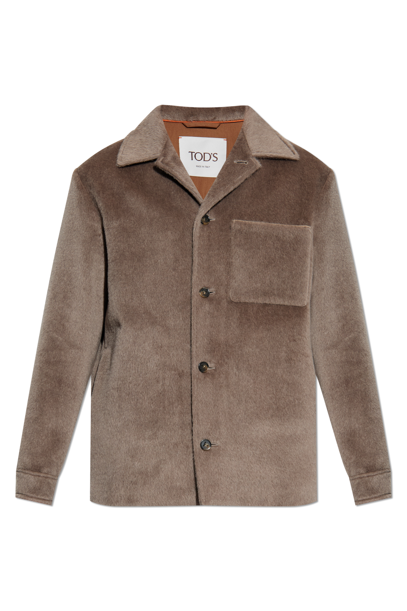 Tod’s Wełniana Kurtka, Mężczyźni, Brązowy