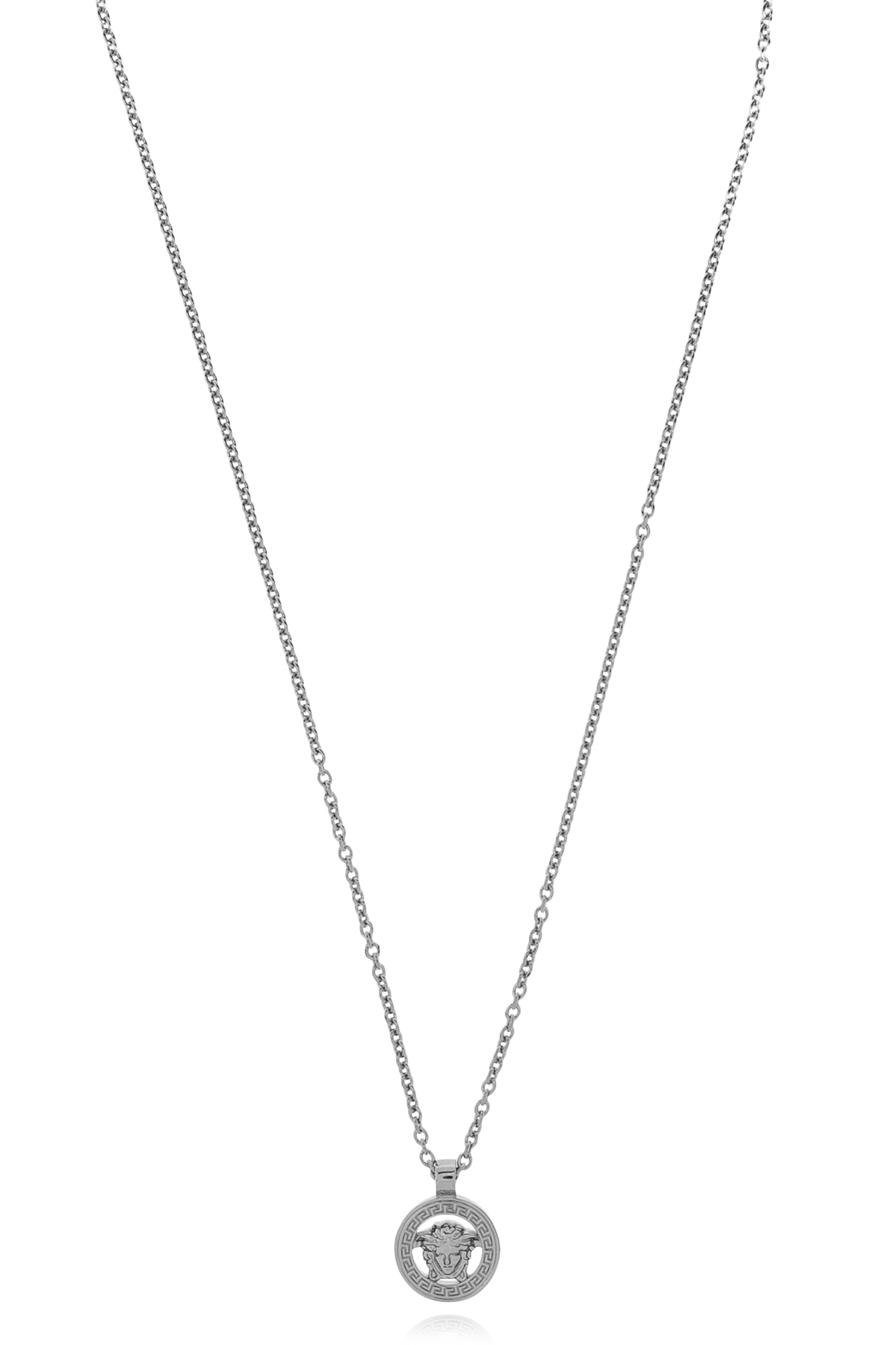 Versace Naszyjnik Z Zawieszką, Unisex, Srebrny