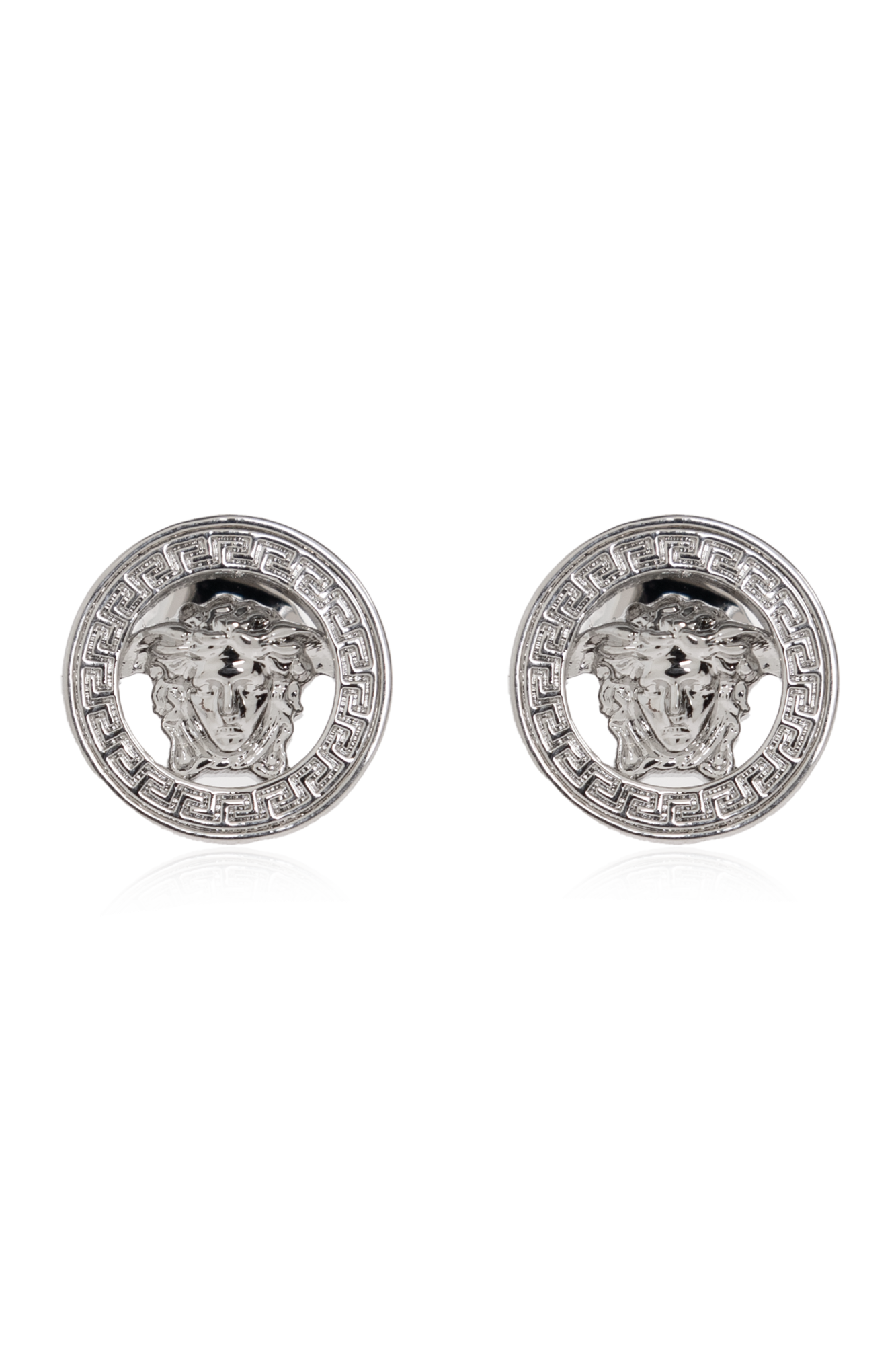 Versace Kolczyki Z Głową Meduzy, Mężczyźni, Srebrny