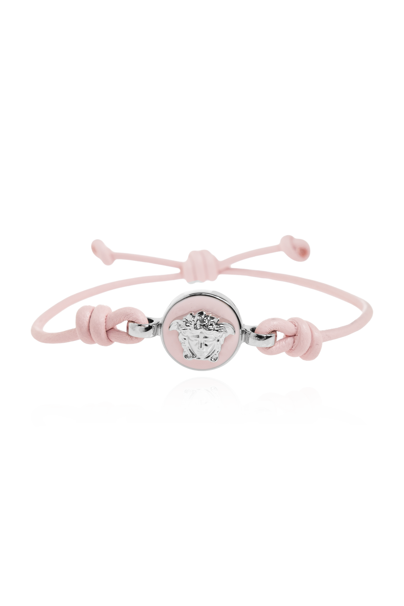 Versace Skórzana Bransoleta, Unisex, Różowy