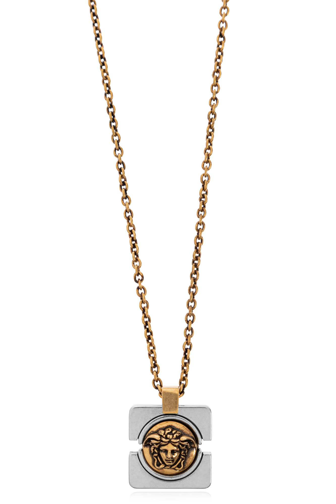 Versace Naszyjnik Z Zawieszką, Unisex, Srebrny
