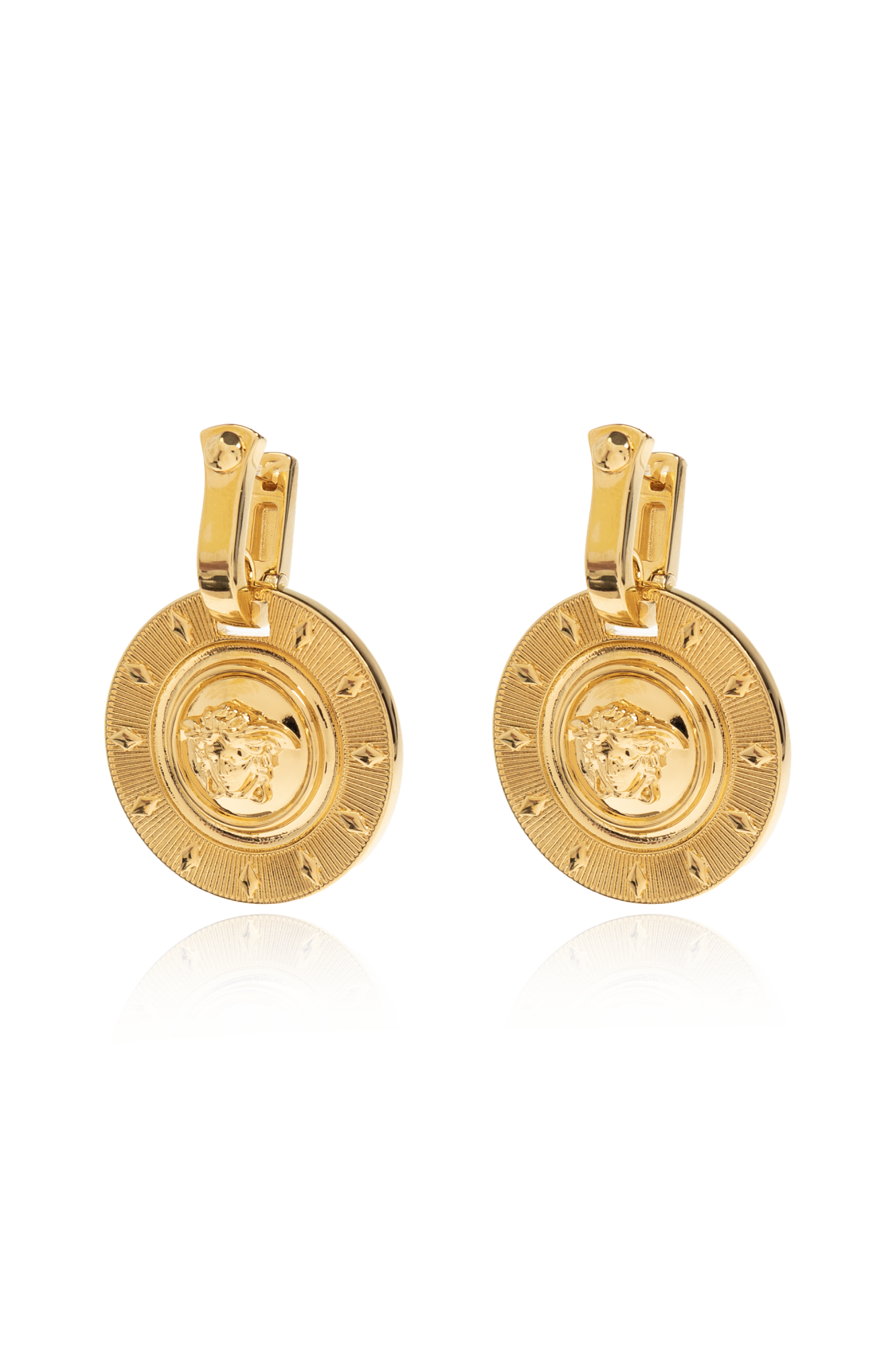 Versace Kolczyki Z Głową Meduzy, Kobiety, Złoty