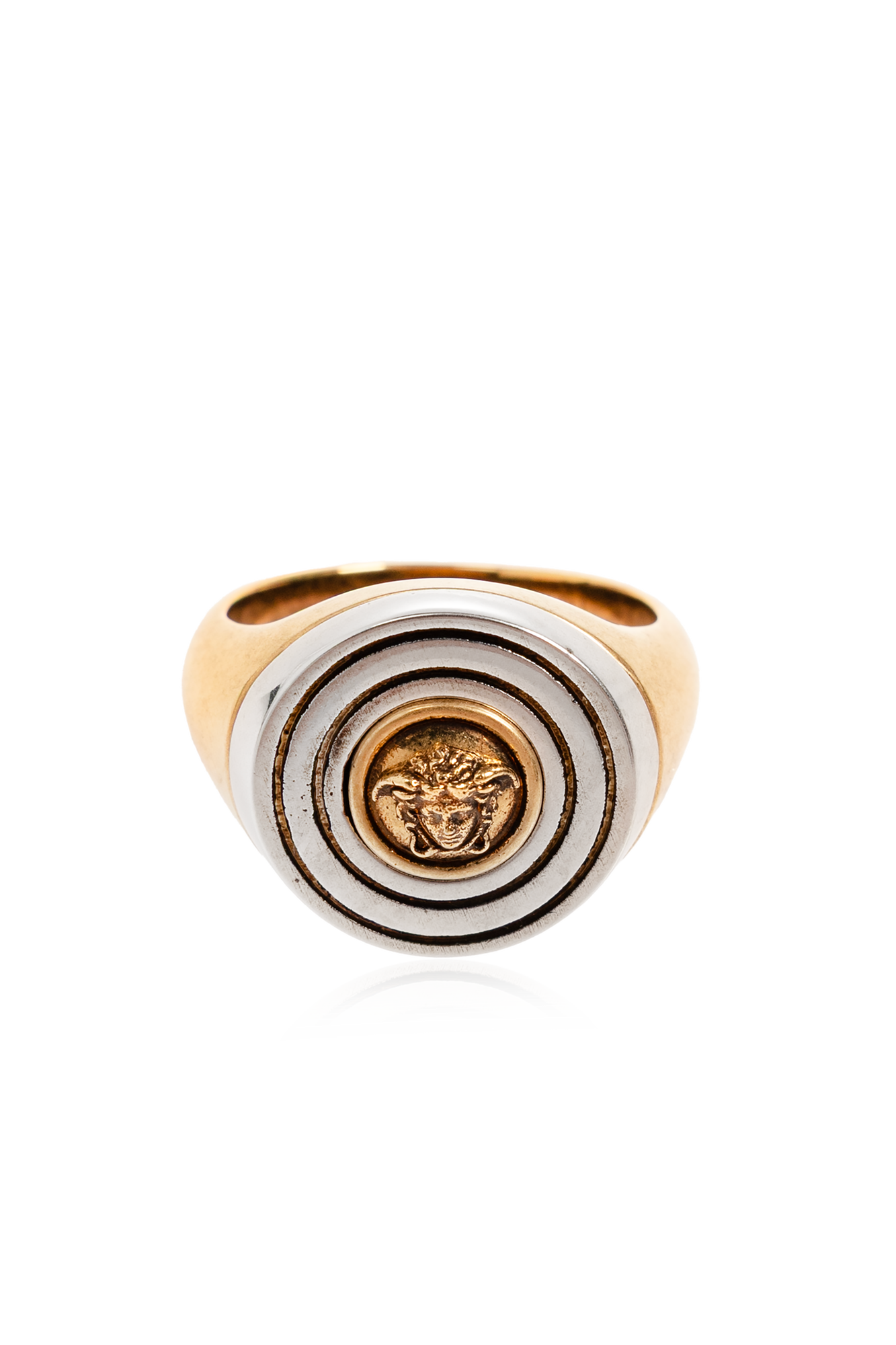 Versace Sygnet Z Głową Meduzy, Mężczyźni, Złoty