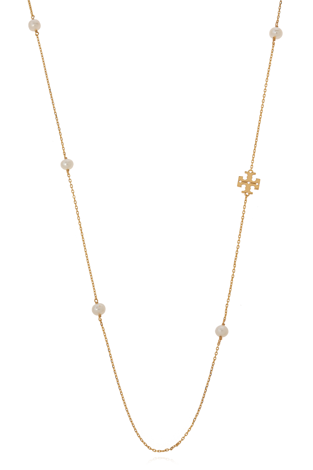 Tory Burch Naszyjnik Z Perłami, Kobiety, Złoty