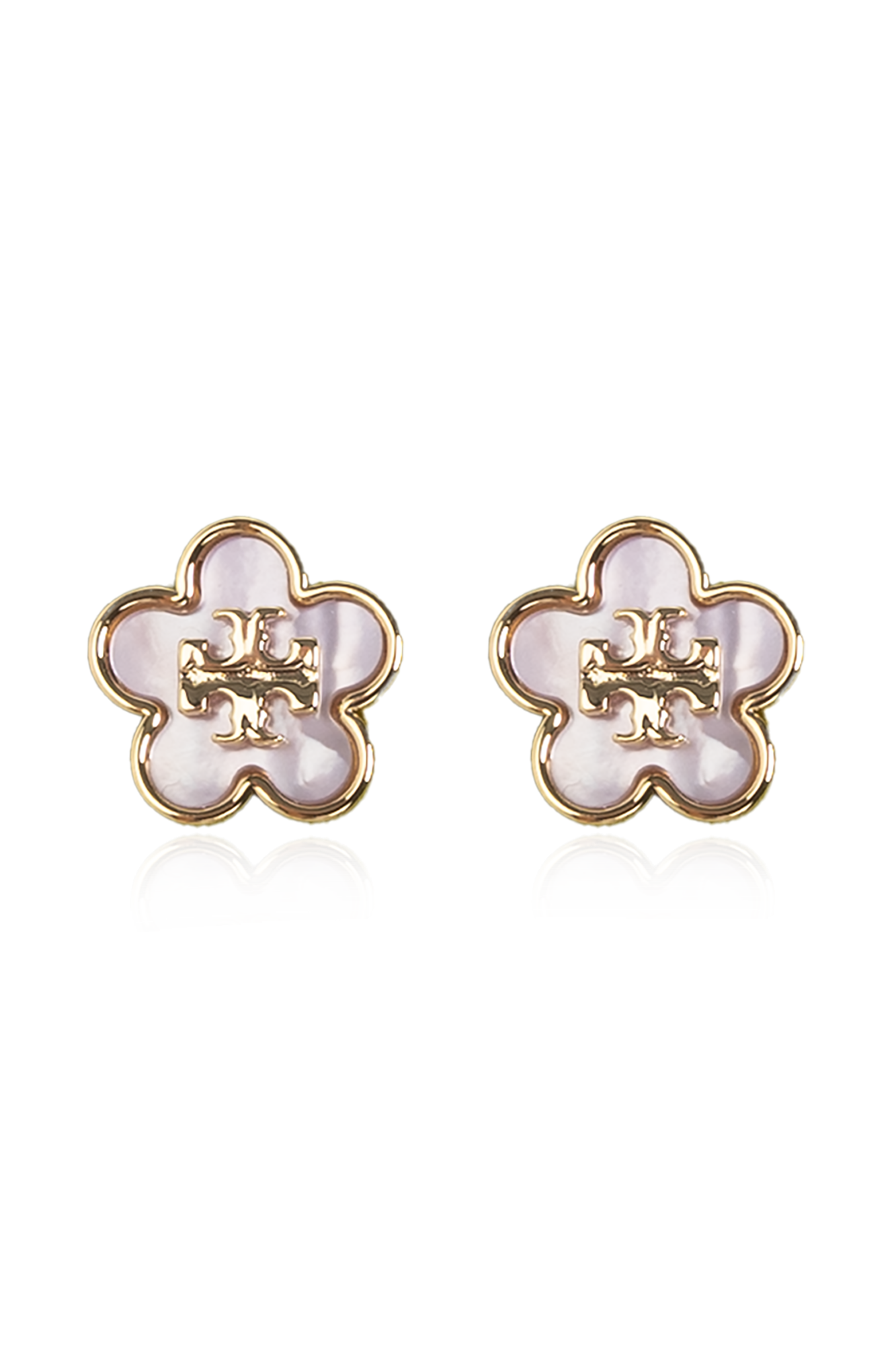 Tory Burch Kolczyki Z Motywem Kwiatowym, Kobiety, Złoty