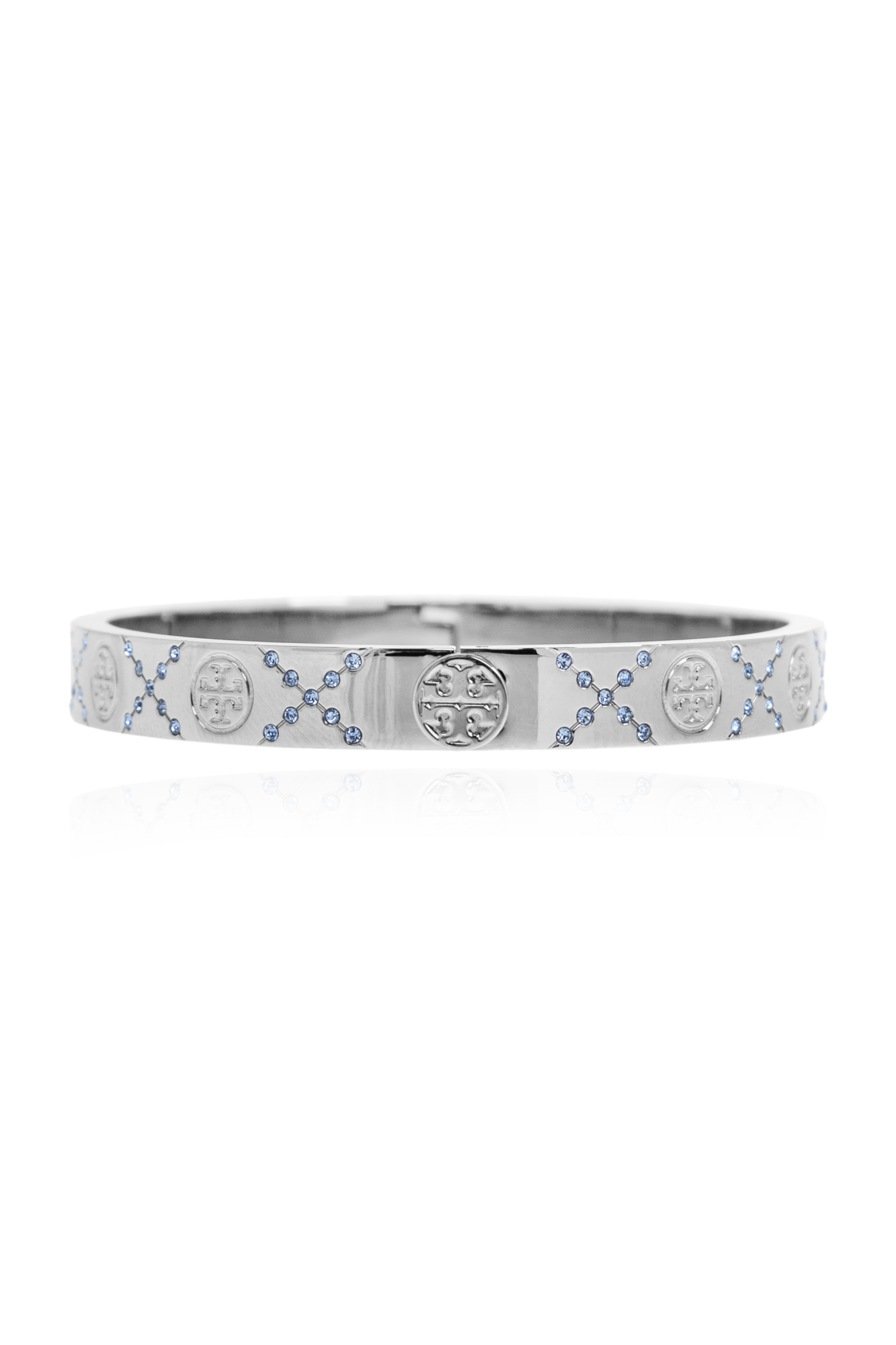 Tory Burch Mosiężna Bransoleta, Kobiety, Srebrny